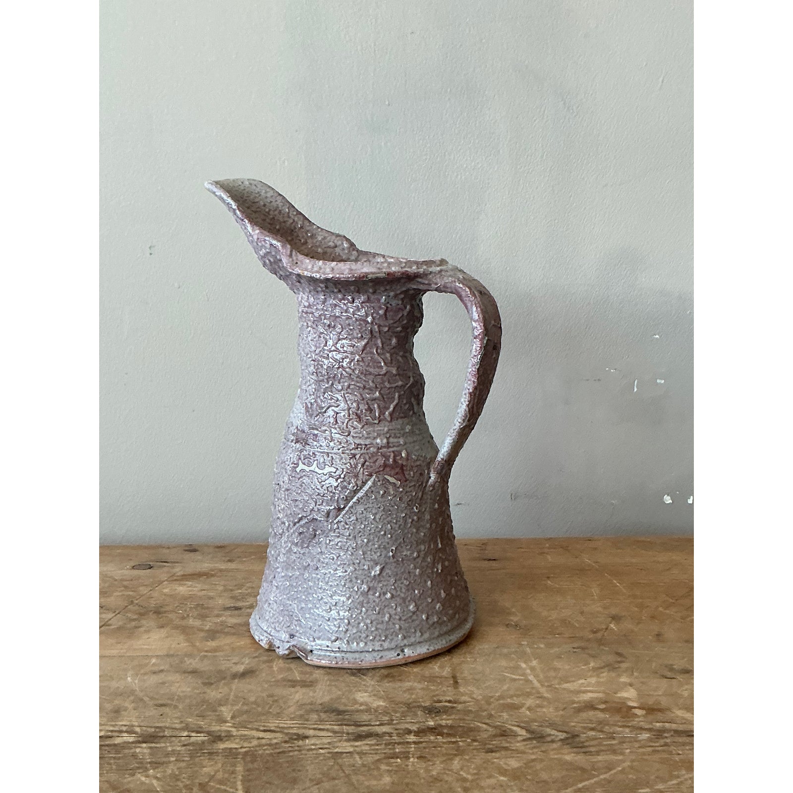 Vintage Boho Original Studio Pottery Vase - Side view
