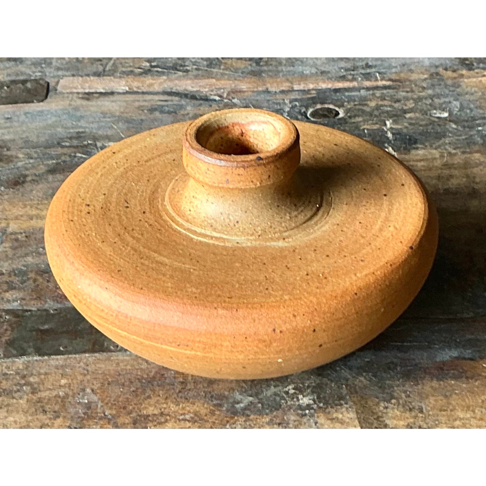 Vintage Boho Original Studio Pottery Vase - Back view