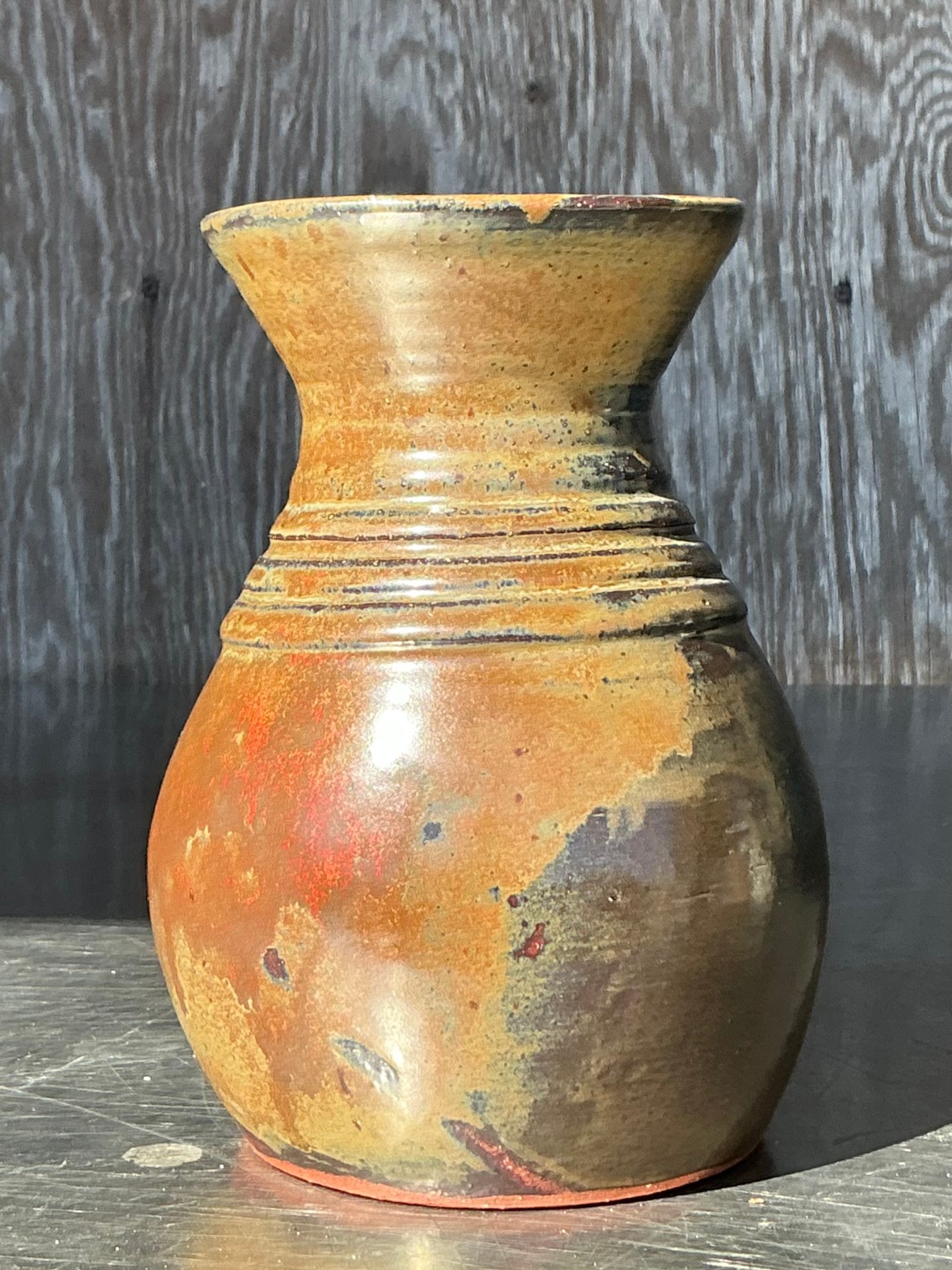 Vintage Boho Original Studio Pottery Vase - Detail view