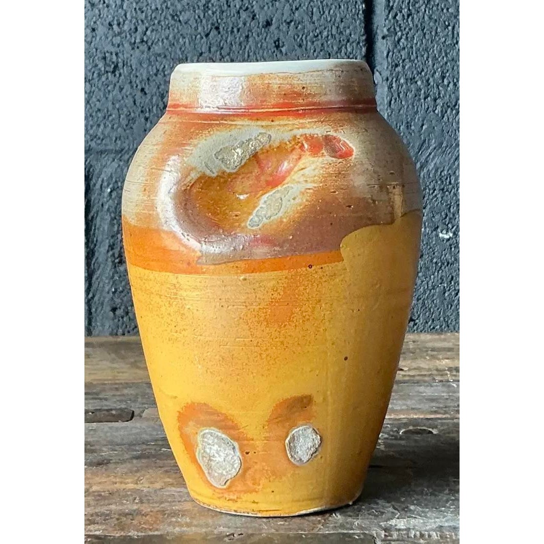 Vintage Boho Original Studio Vase - Detail view