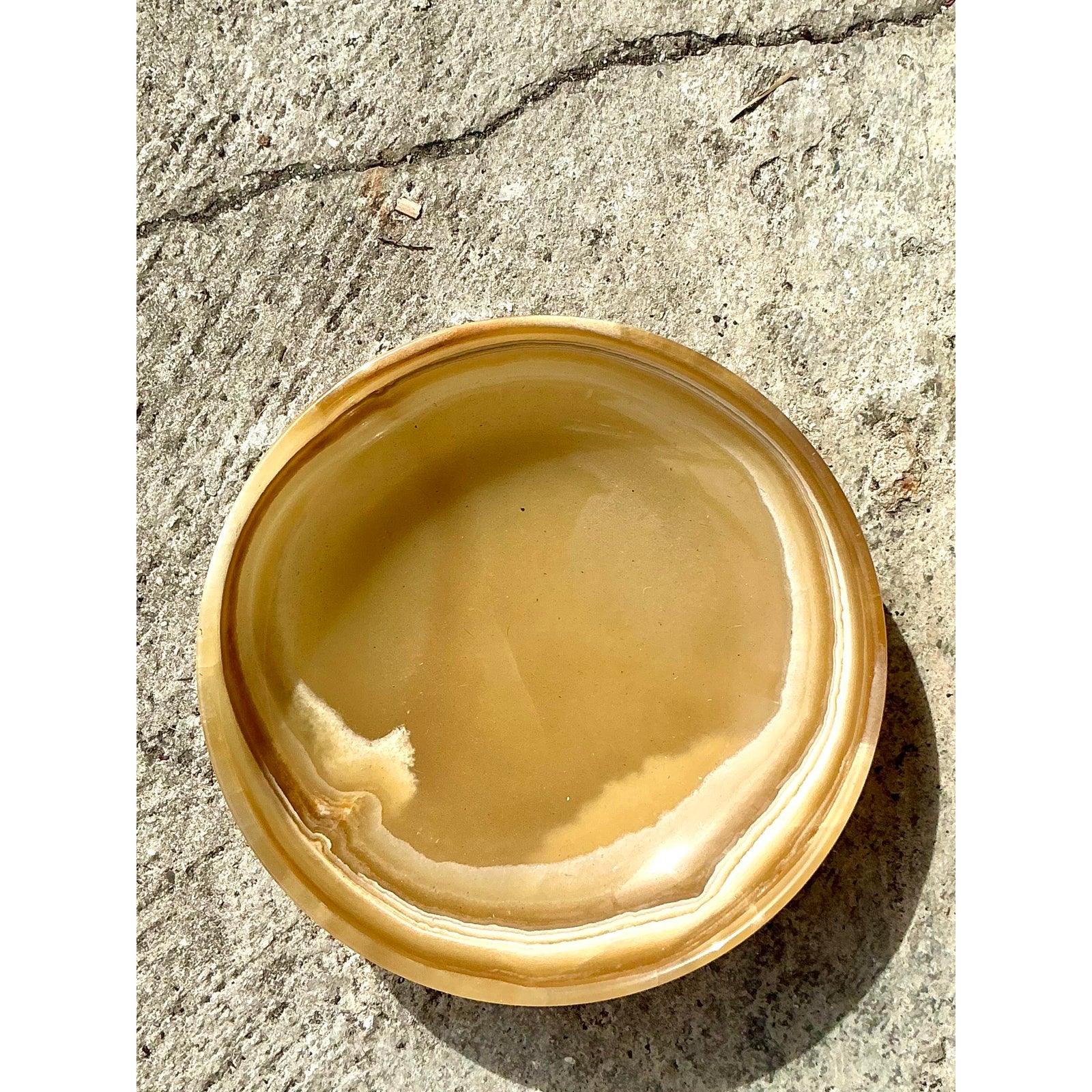 Vintage Boho Oynx Bowl - Side view