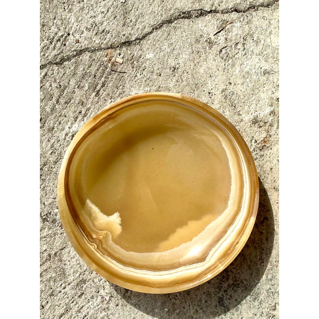 Vintage Boho Oynx Bowl - Top view