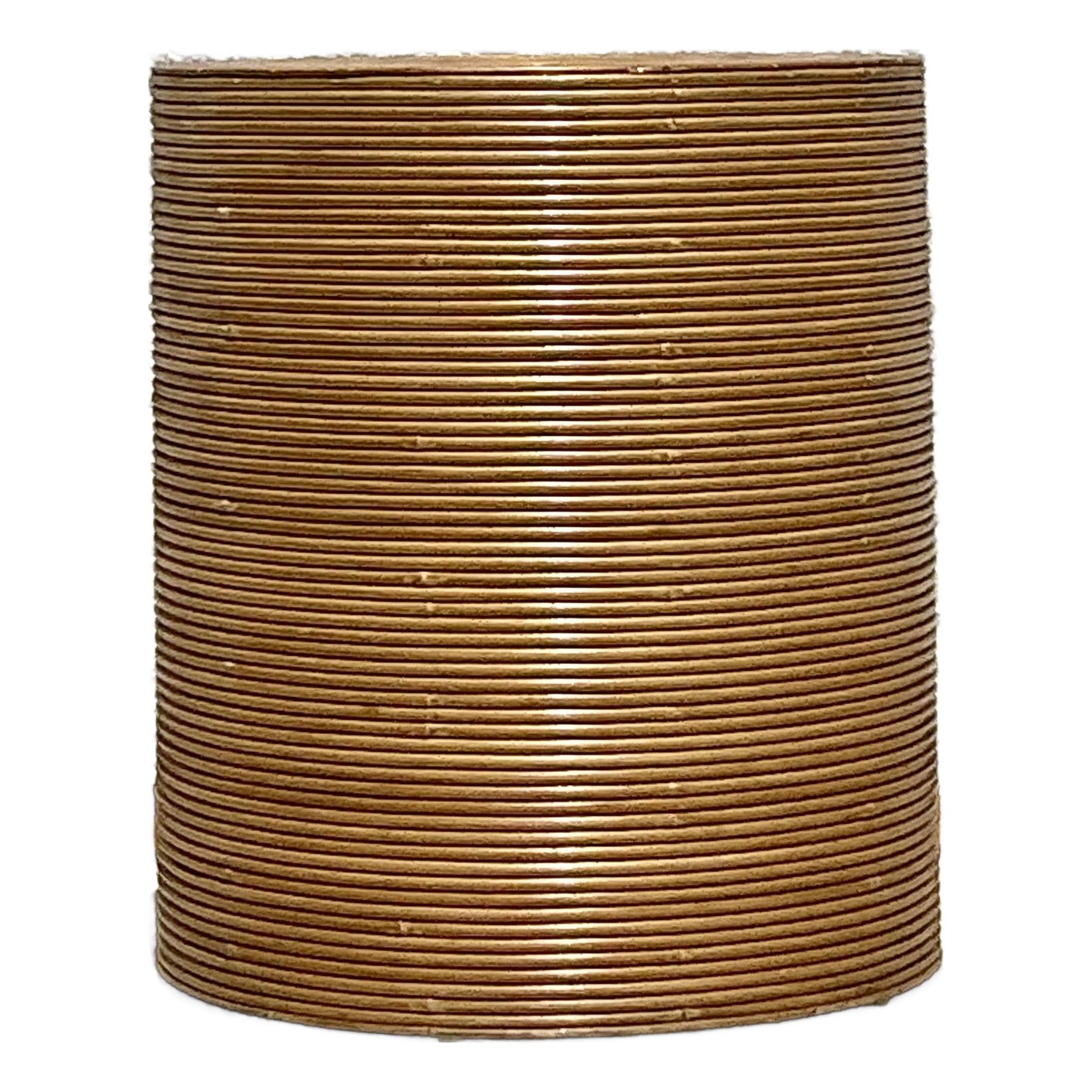 Vintage Boho Pencil Reed Table Pedestal - Detail view