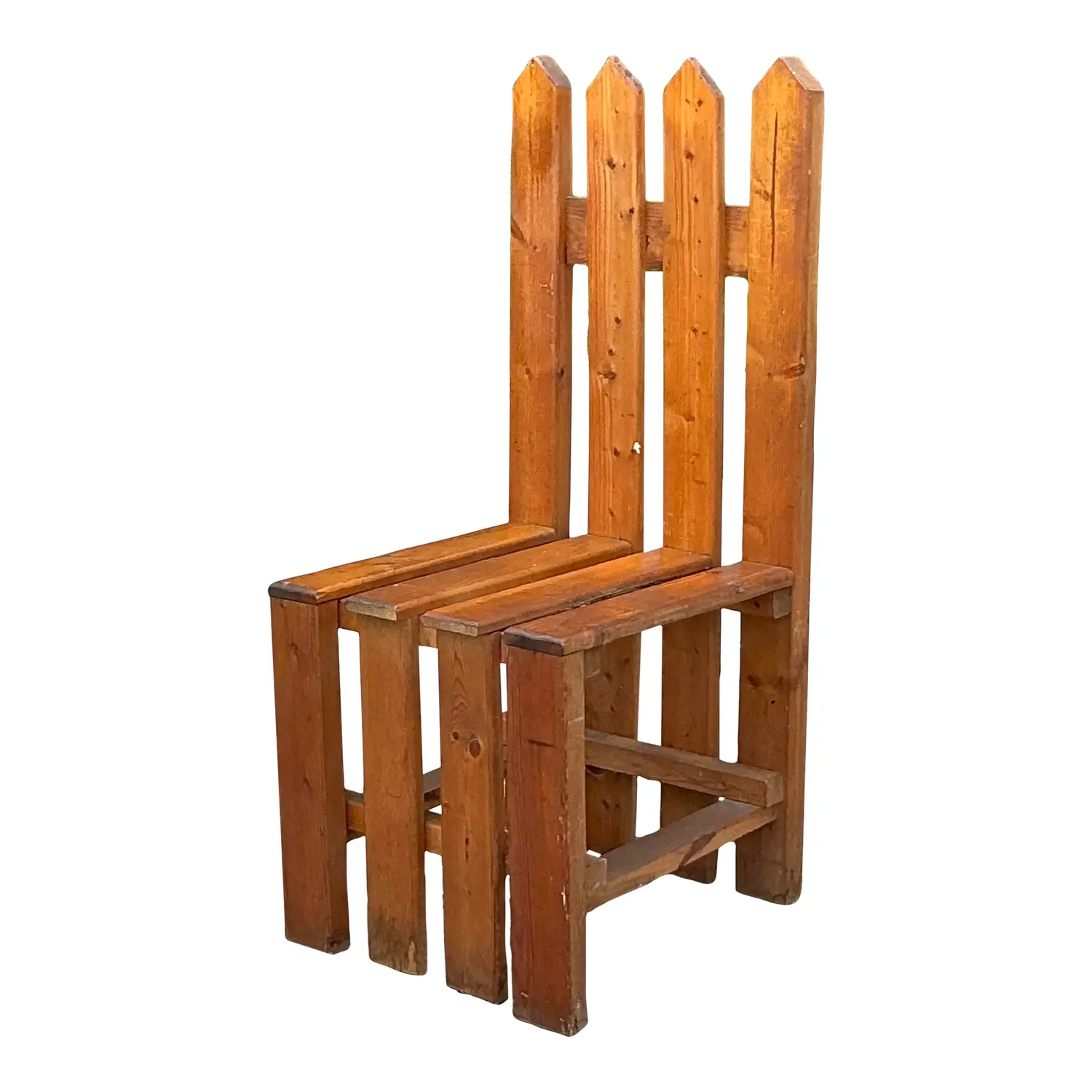 Vintage Boho Picket Fence Chair