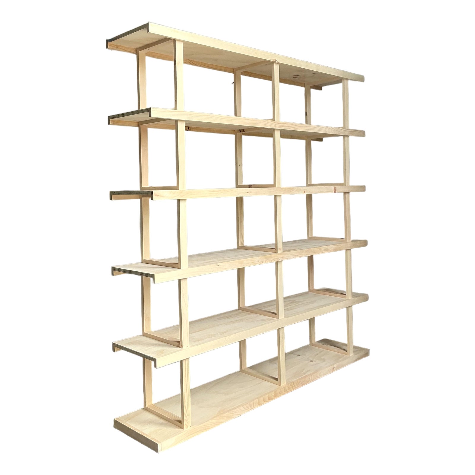 Vintage Boho Pine Etagere Etagere - Detail view