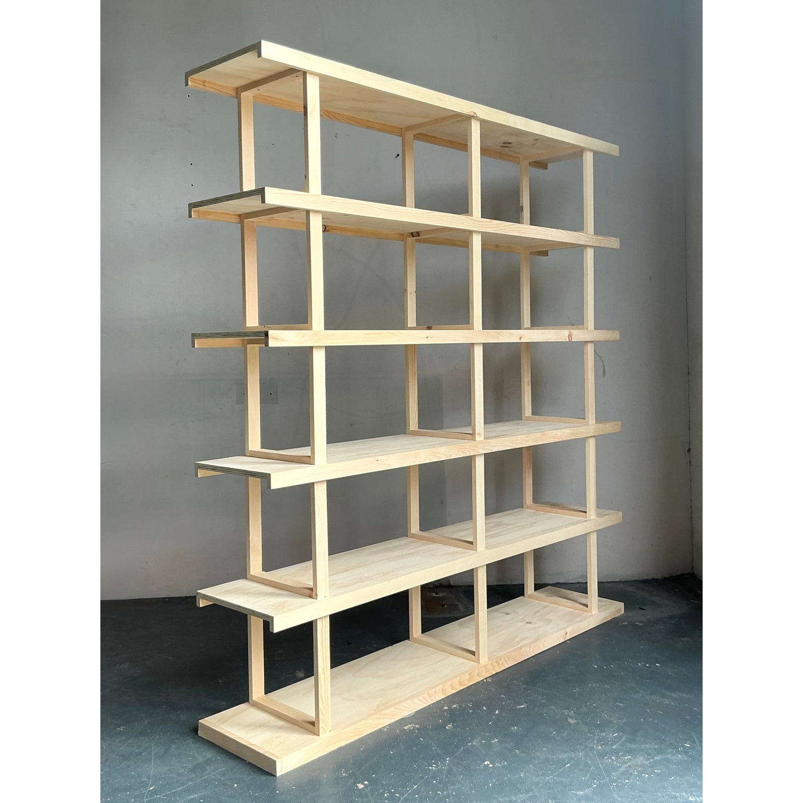 Vintage Boho Pine Etagere Etagere - Top view