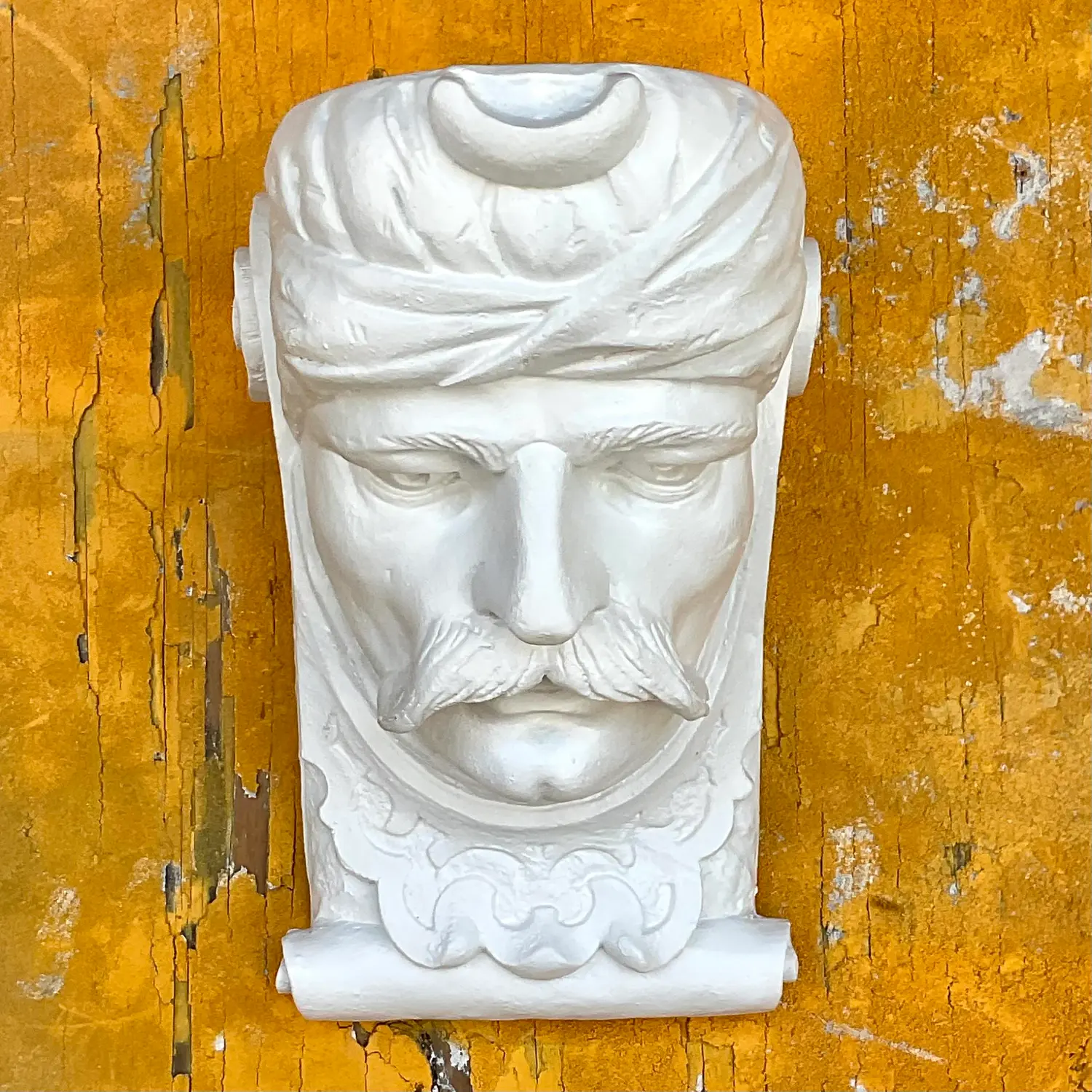 Vintage Boho Plaster Bracket - Side view