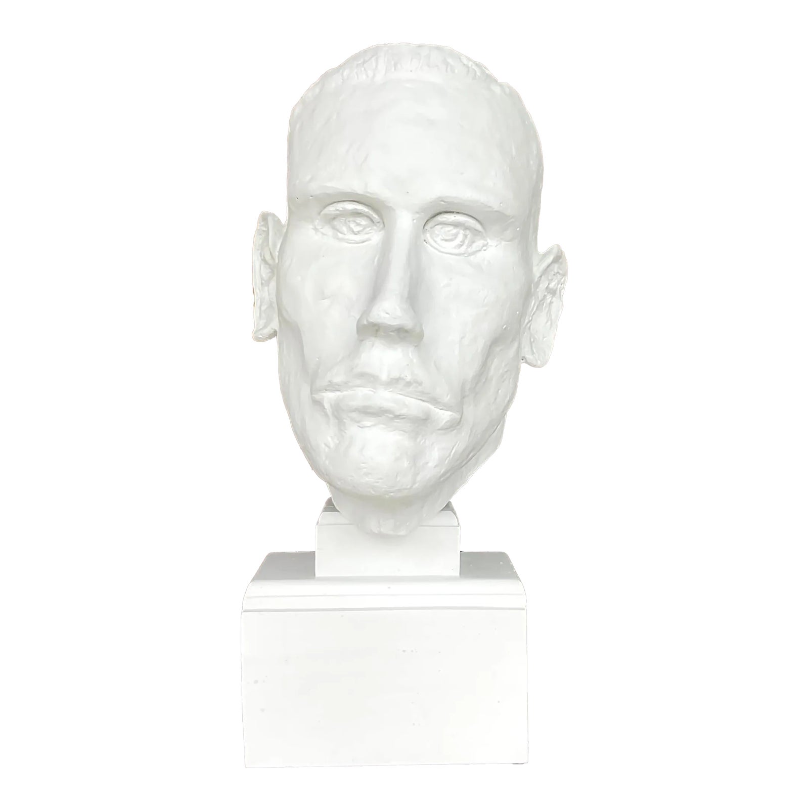 Vintage Boho Plaster Bust of Man - Detail view