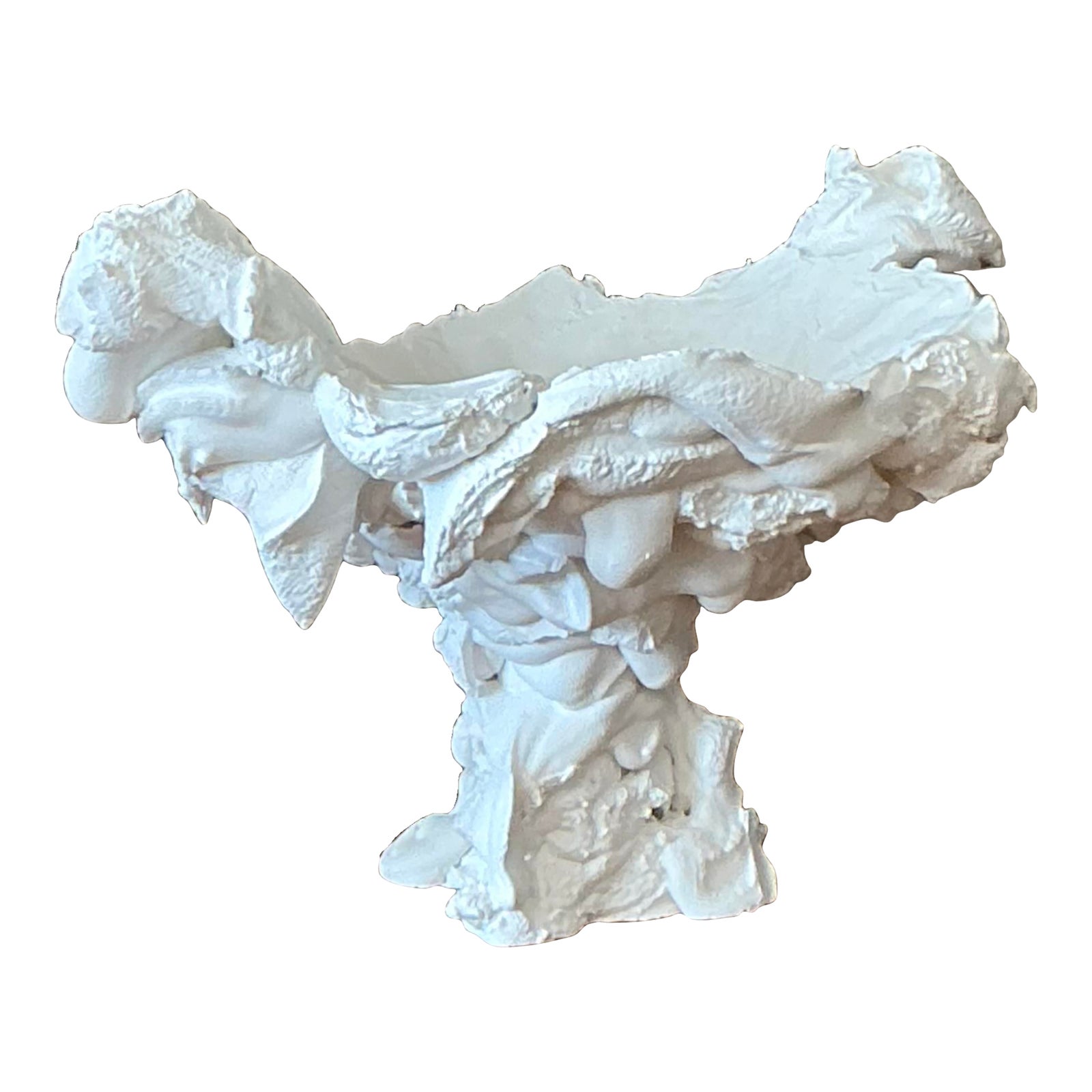 Vintage Boho Plaster Drip Bowl - Detail view