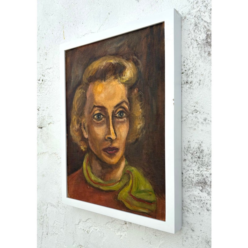 Vintage Boho Portrait of a Woman on Board - Side view