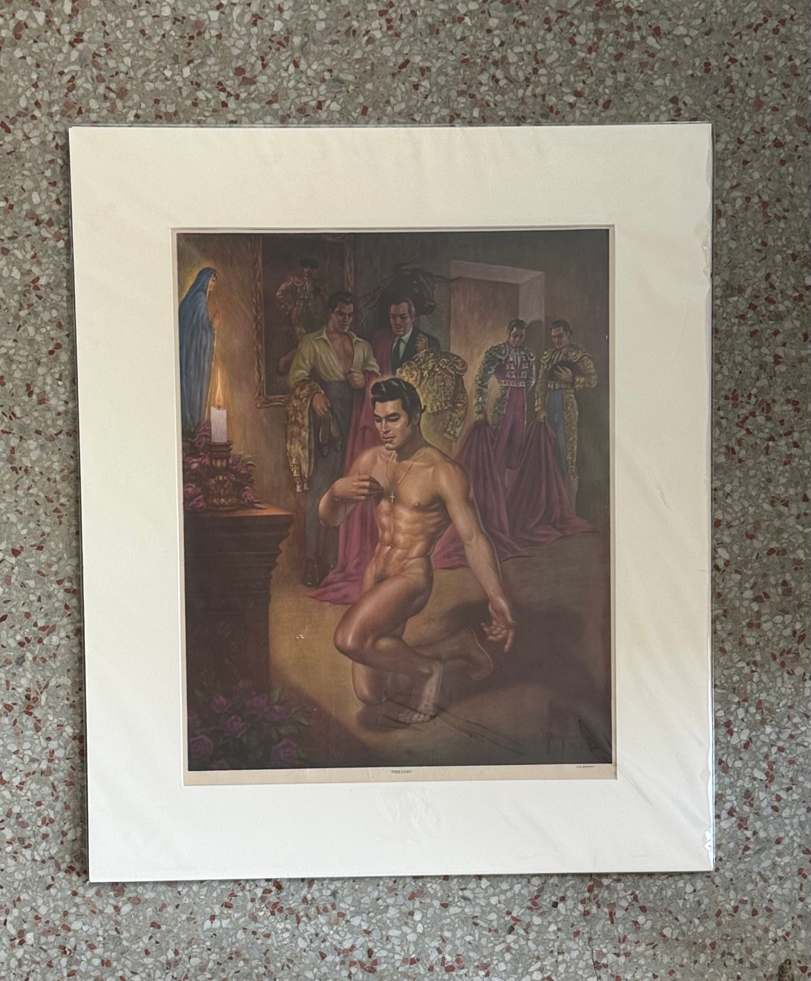 Vintage Boho Poster "Quintance" - Side view