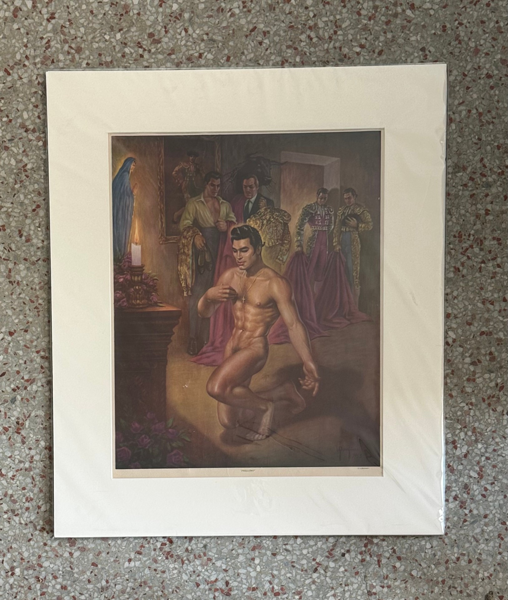 Vintage Boho Poster "Quintance" - Top view
