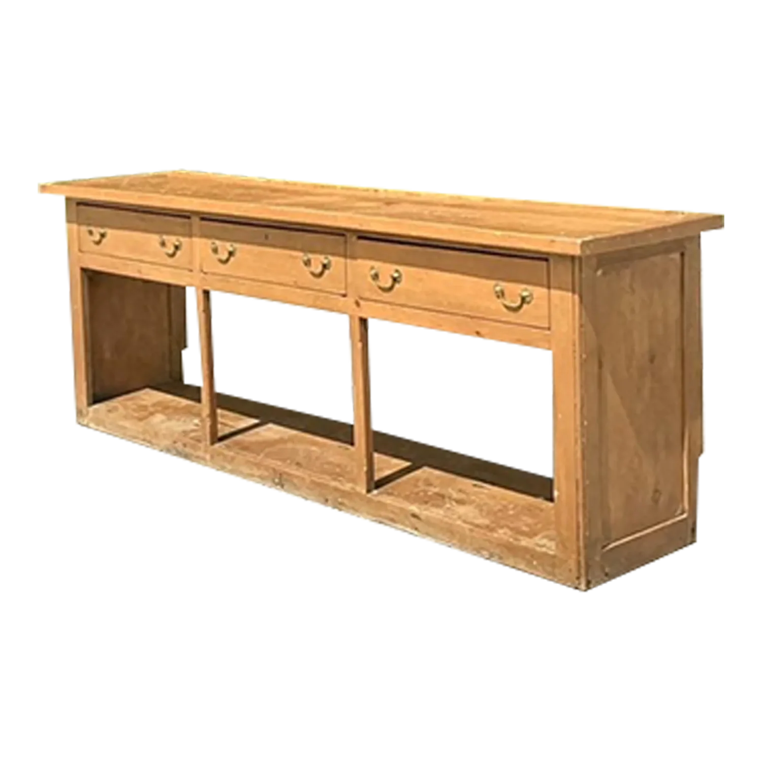 Vintage Boho Primitive Credenza - Detail view