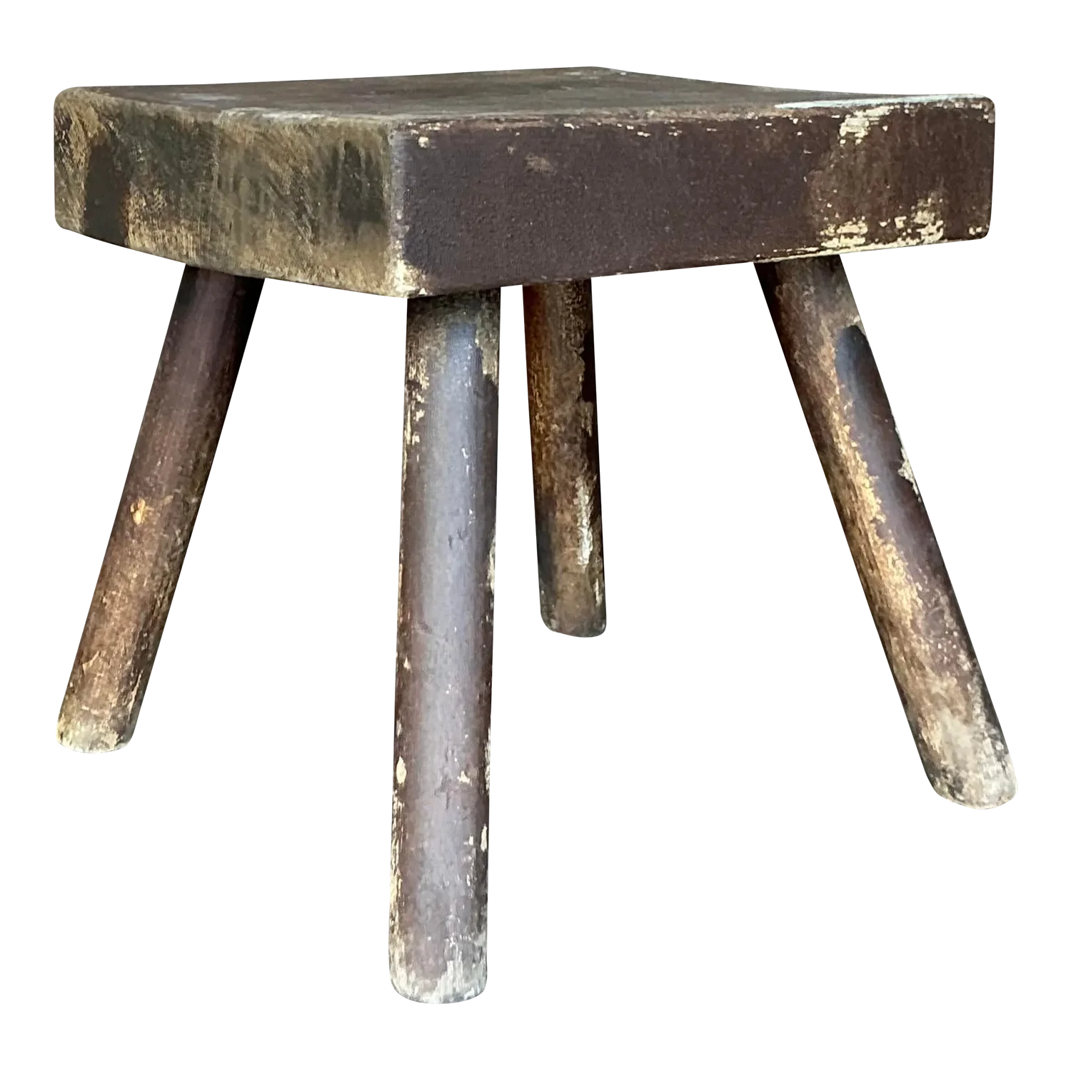 Vintage Boho Primitive Stool - Detail view