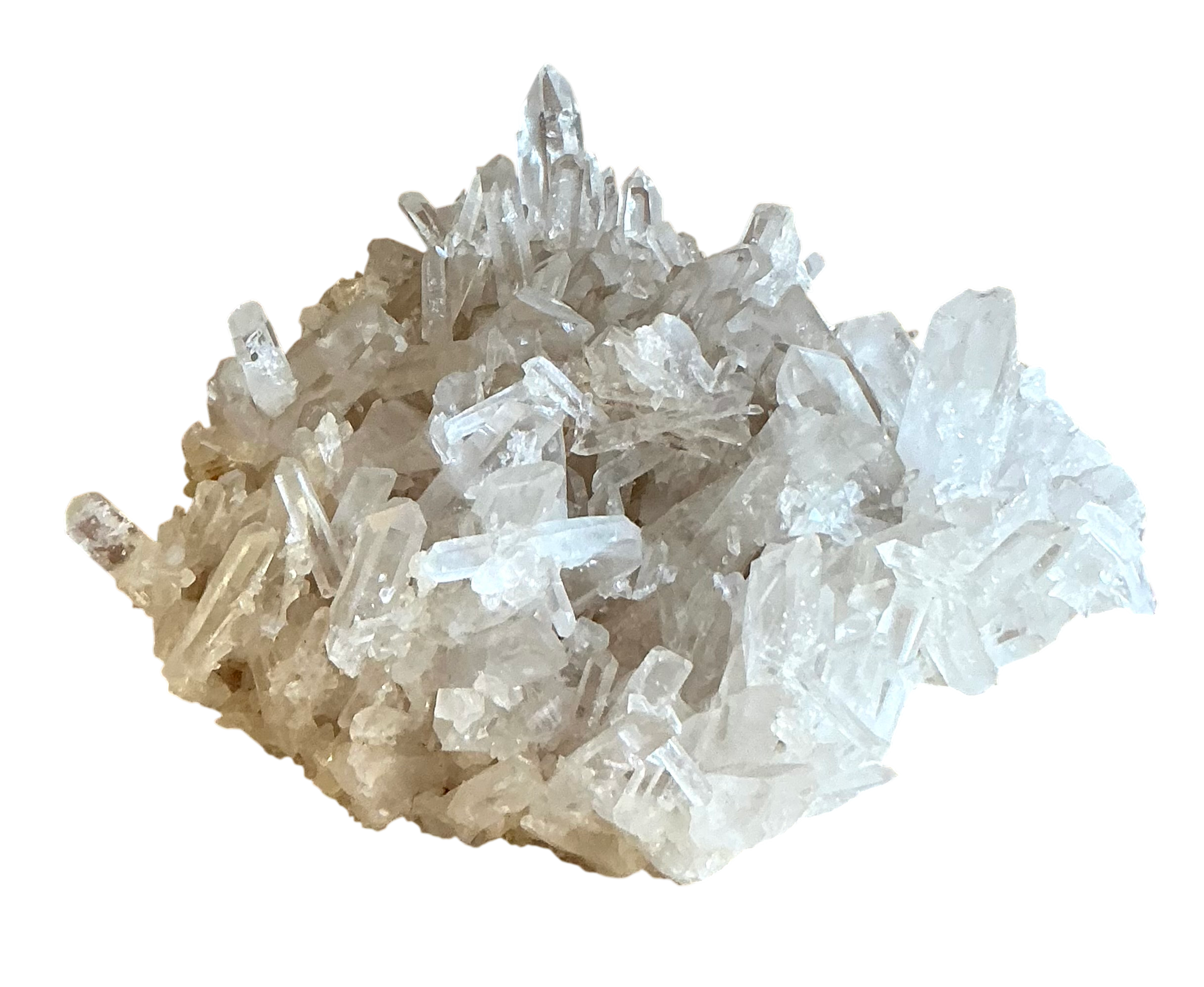 Vintage Boho Quartz Flat Cluster