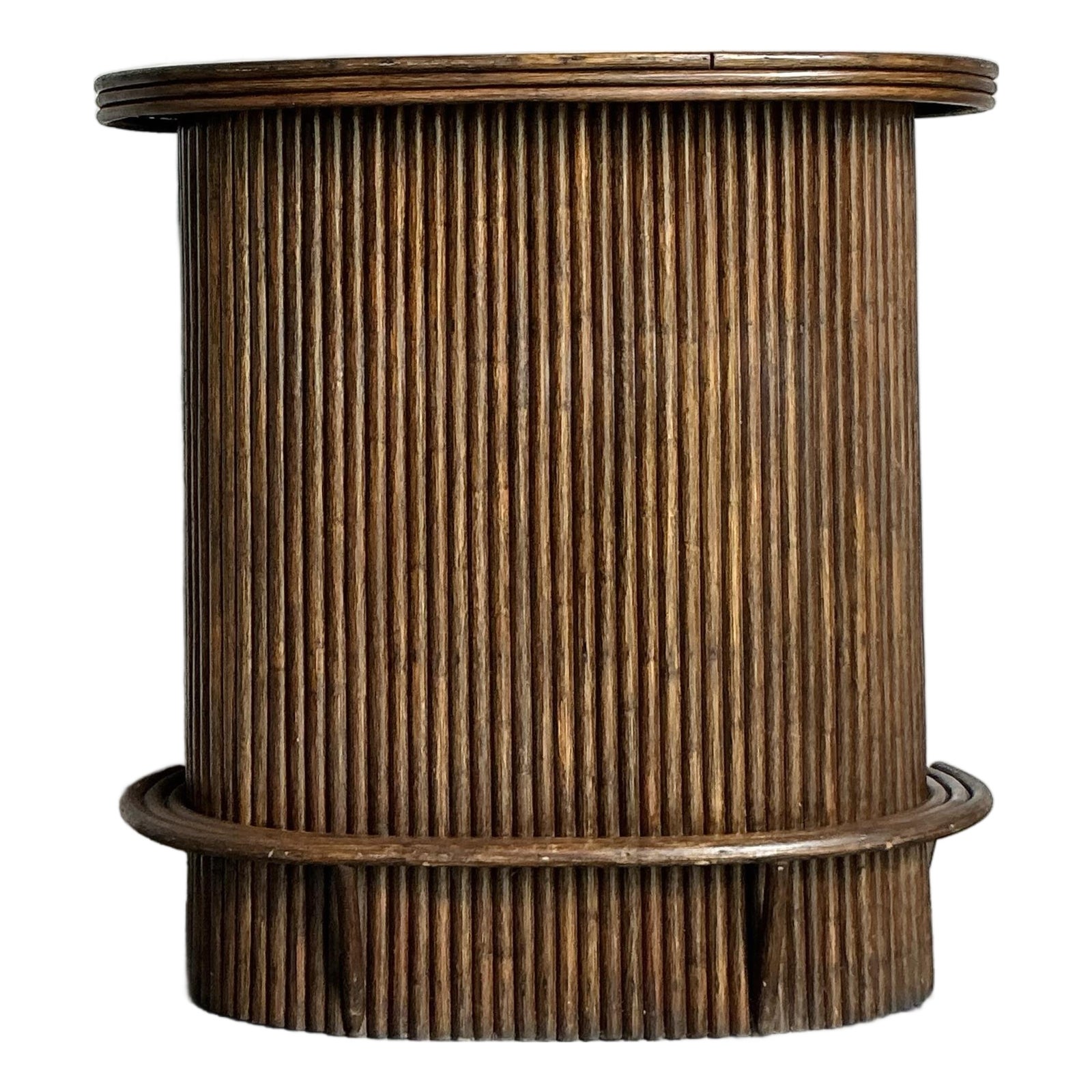 Vintage Boho Rattan Dry Bar - Detail view