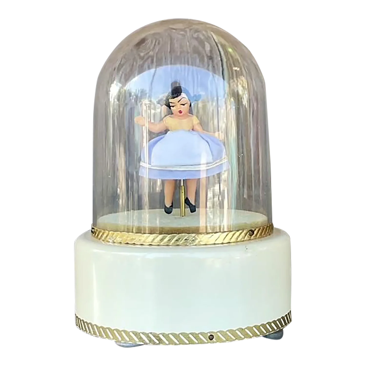 Vintage Boho Reuge Swiss Ballerina Music Box - Detail view