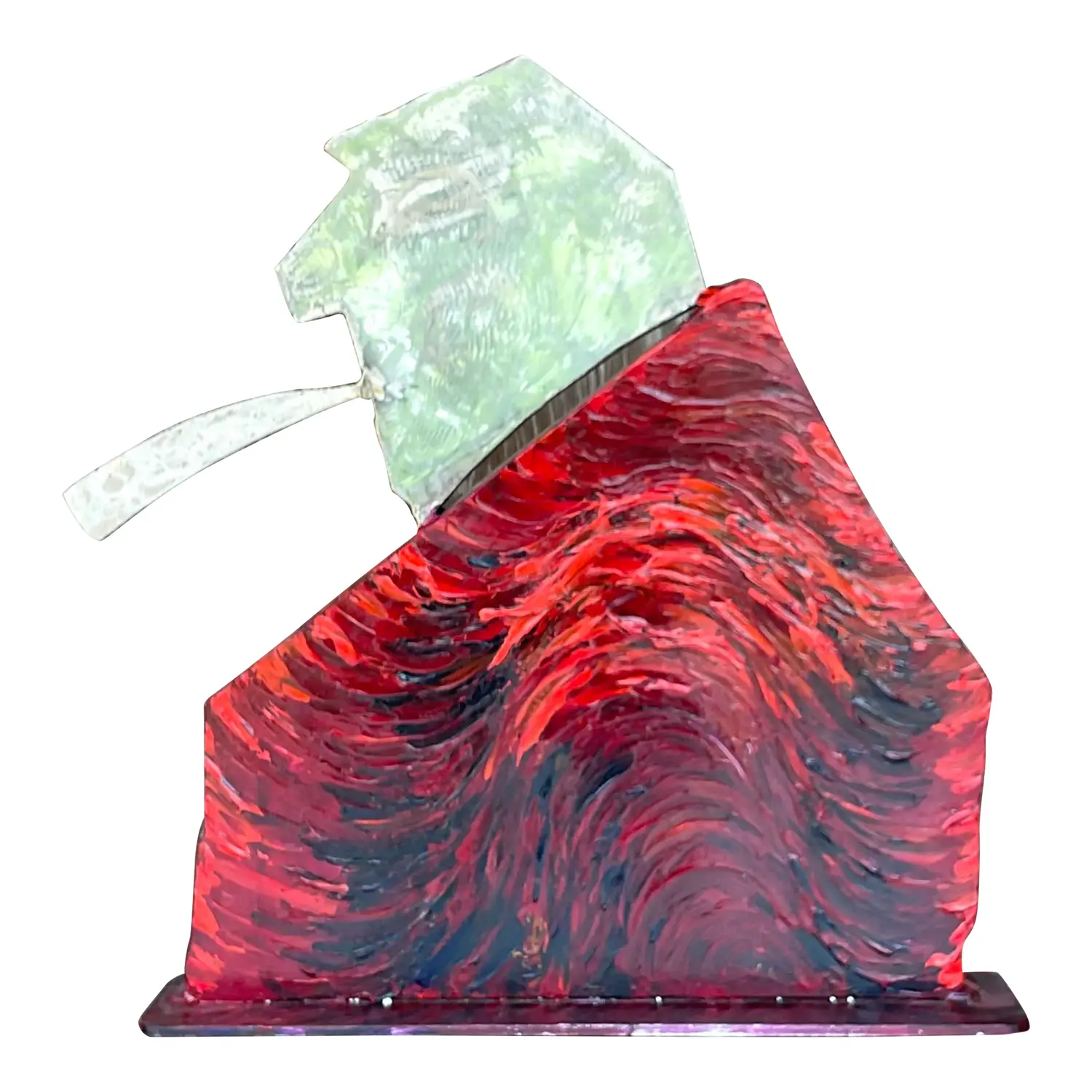 Vintage Boho Robert Bery Steel Sculpture