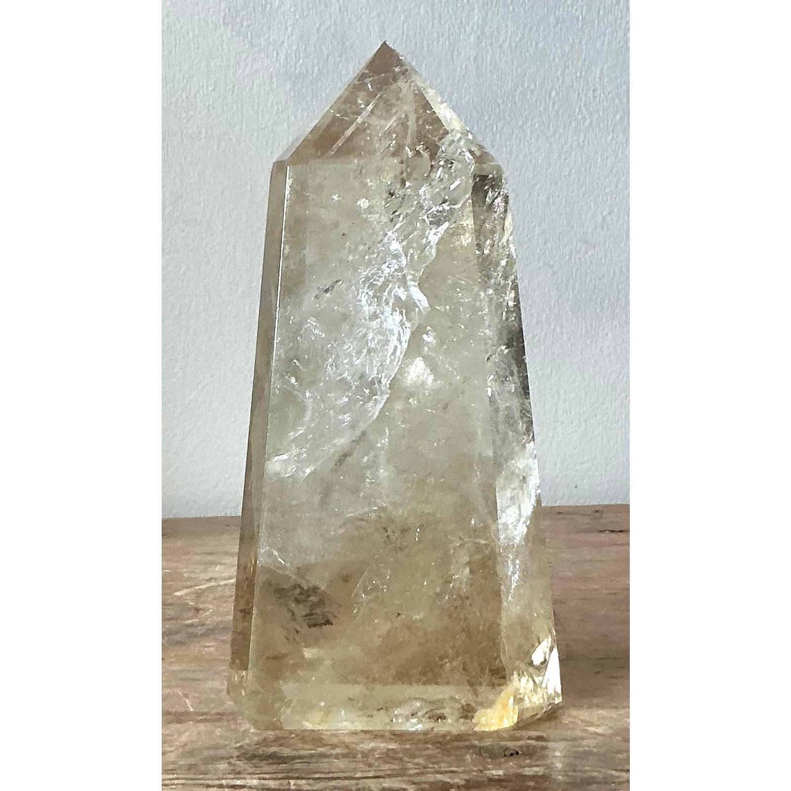 Vintage Boho Rock Crystal Tower - Side view