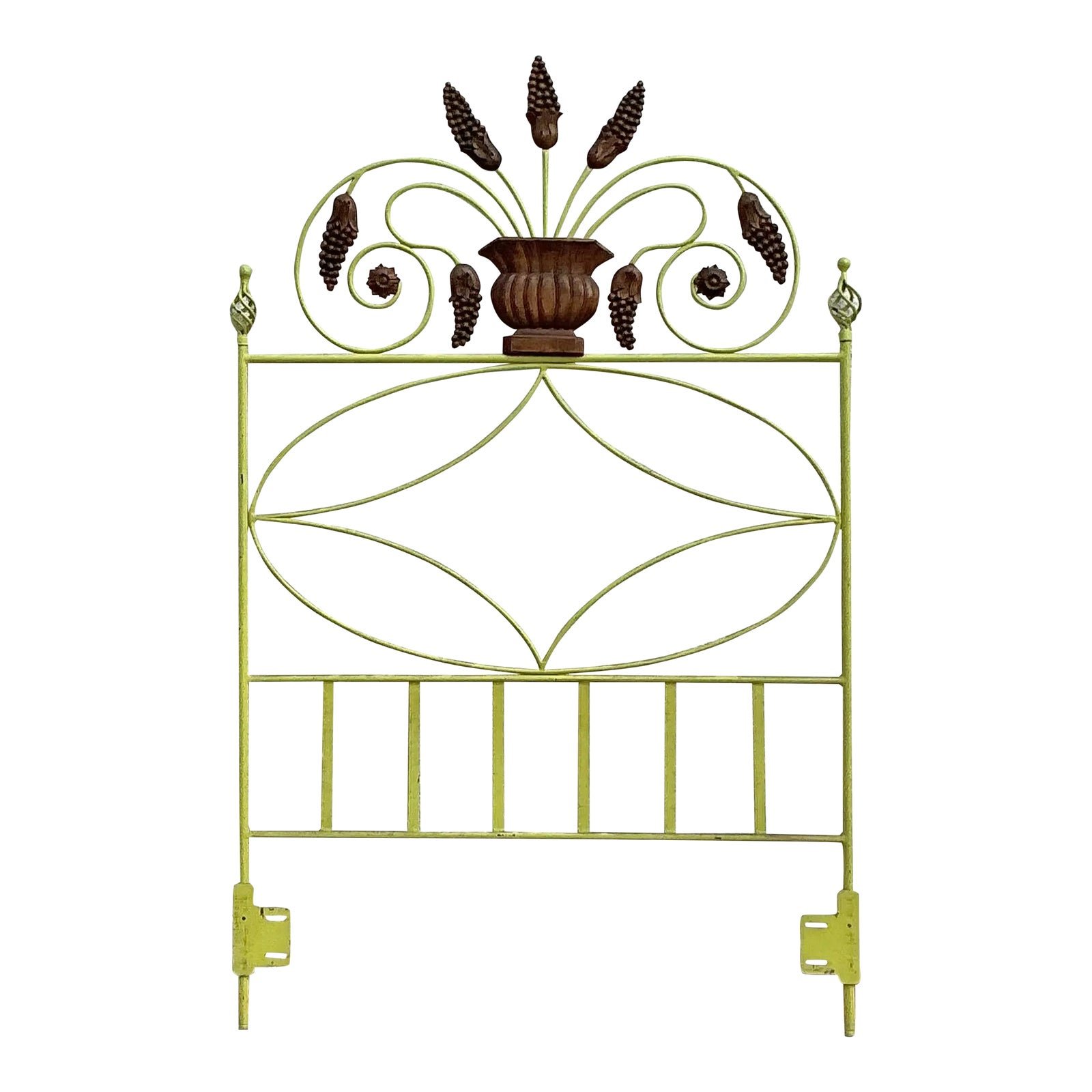 Vintage Boho Scroll Twin Headboard