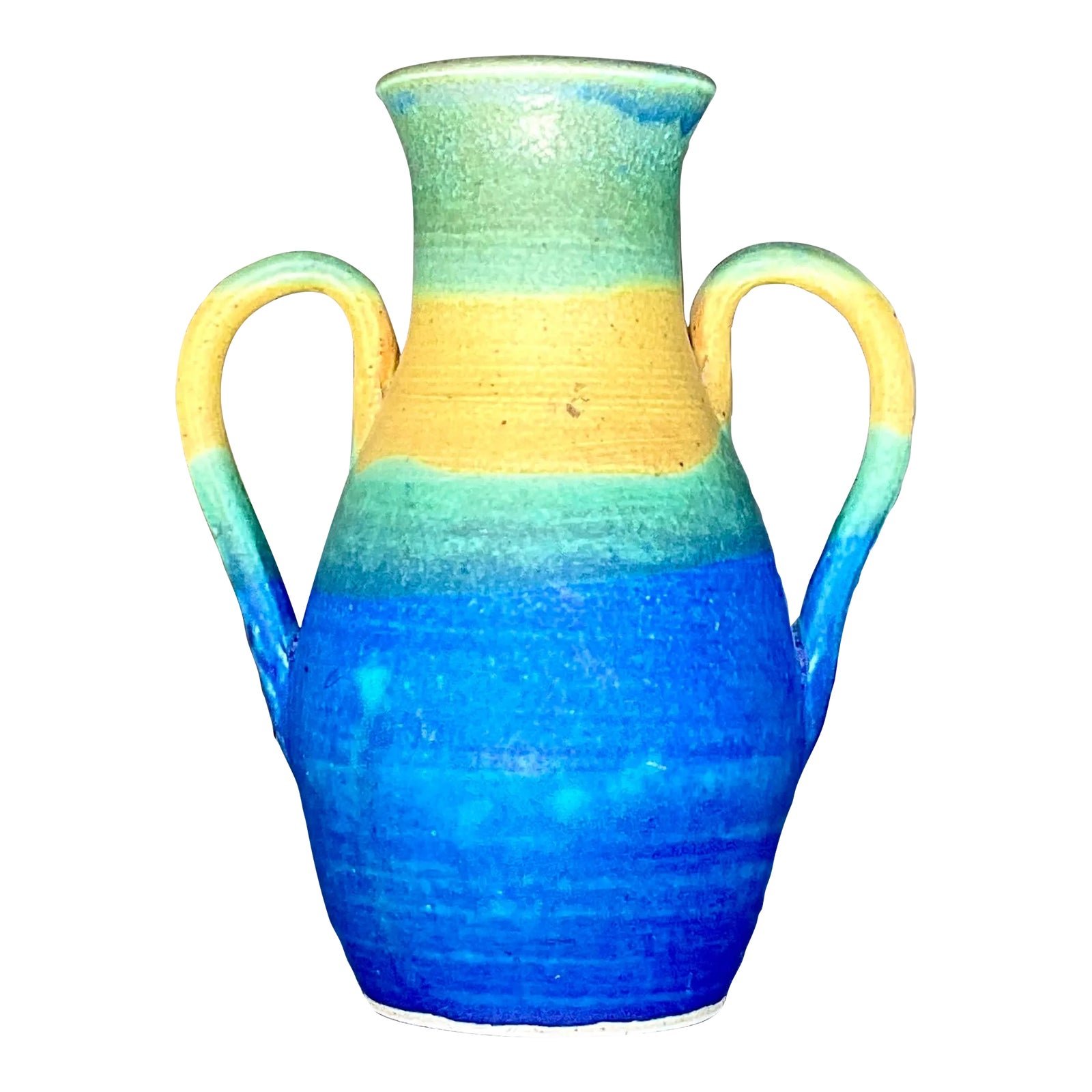 Vintage Boho Signed Studio Pottery Vase