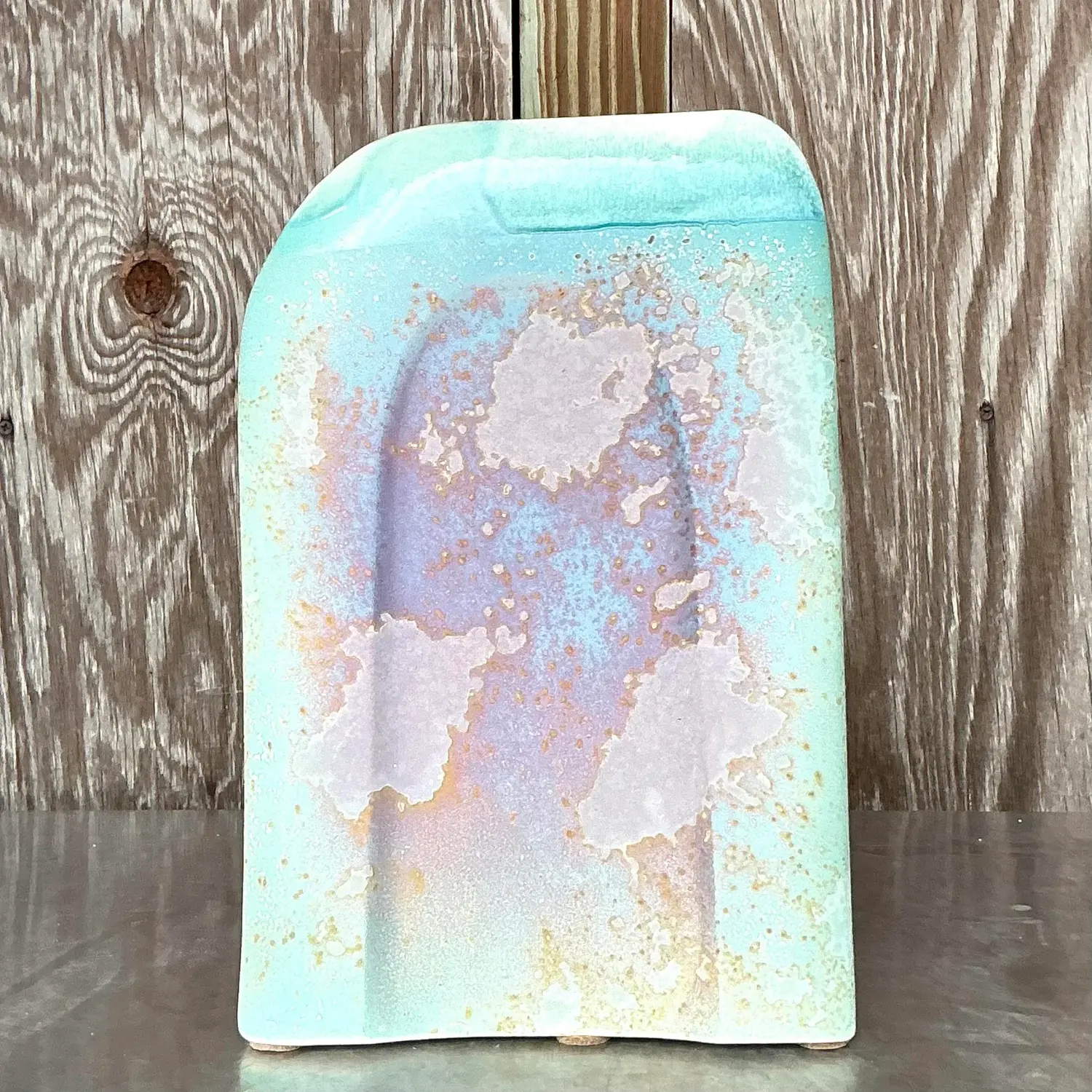 Vintage Boho Signed Tony Evans Vase - Detail view