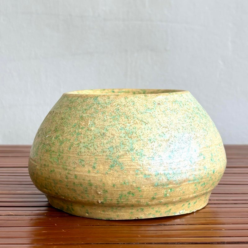 Vintage Boho Small Ceramic Bowl - Back view