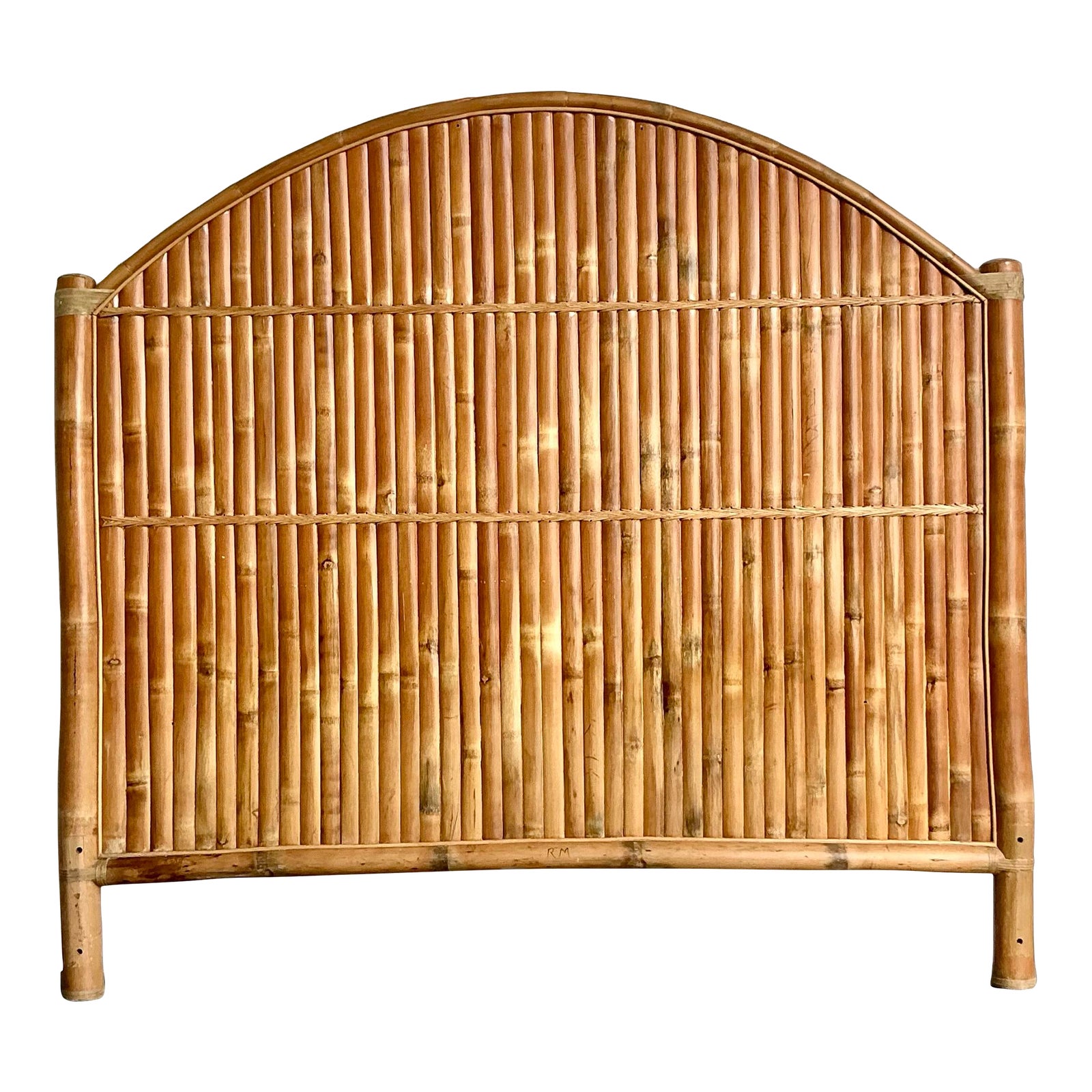Vintage Boho Split Bamboo King Headboard