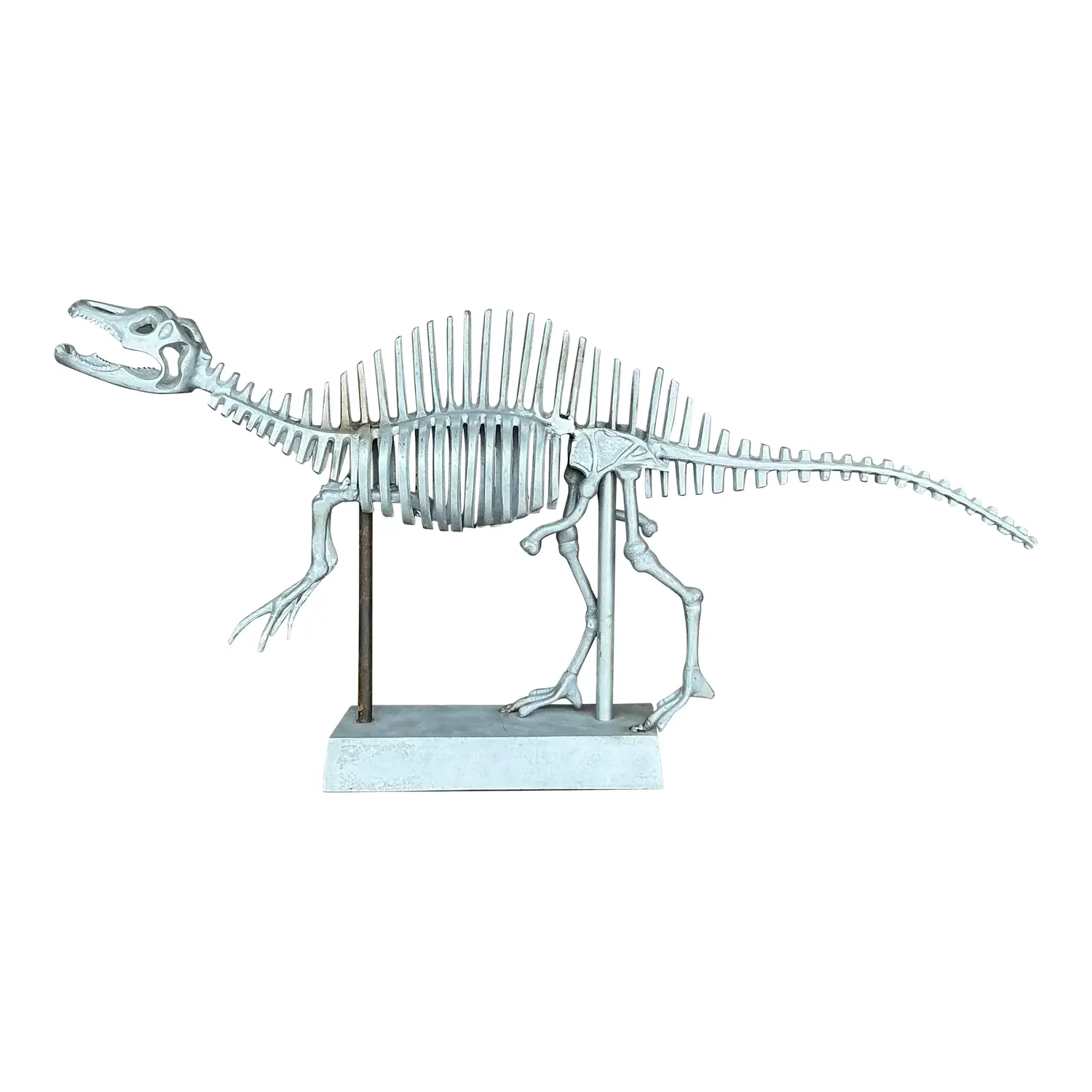 Vintage Boho Steel Dinosaur Model