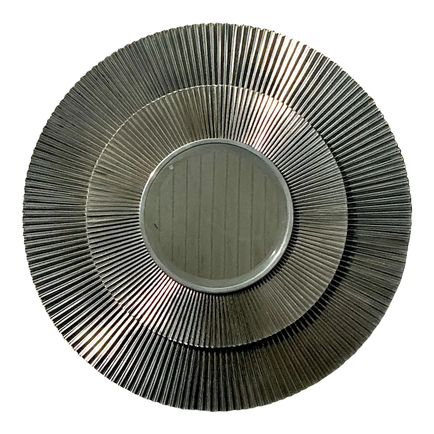 Vintage Boho Studio a Crimped Chrome Wall Mirror