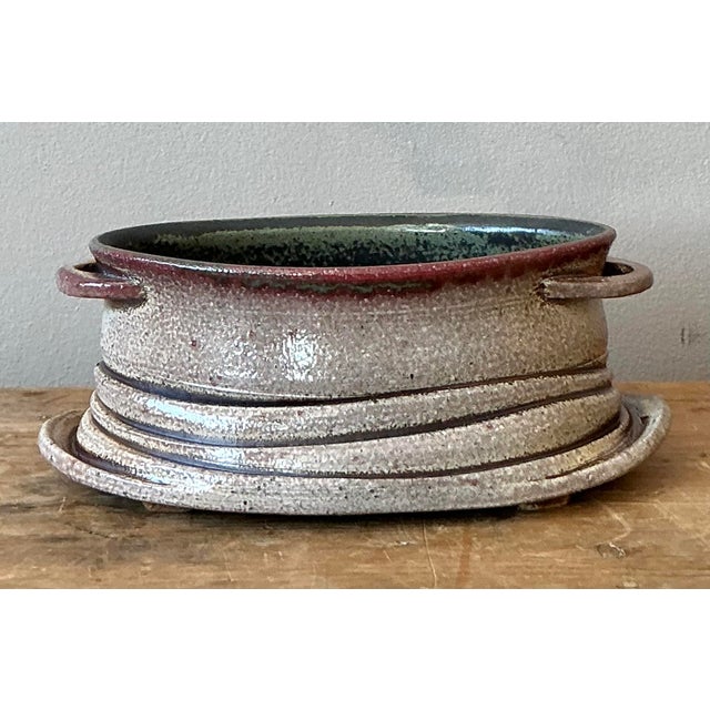 Vintage Boho Studio Pottery Bowl - Back view