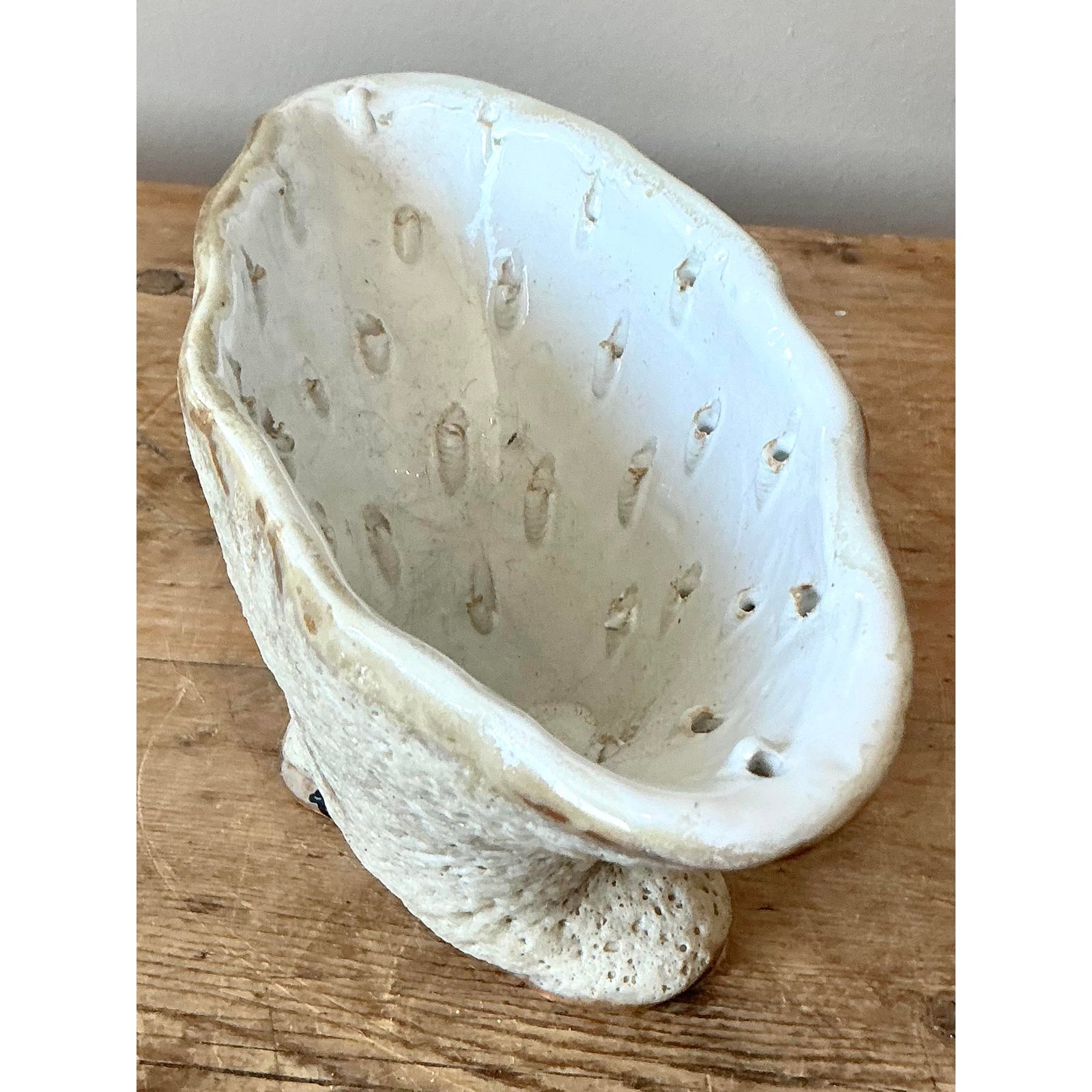 Vintage Boho Studio Pottery Bowl - Top view