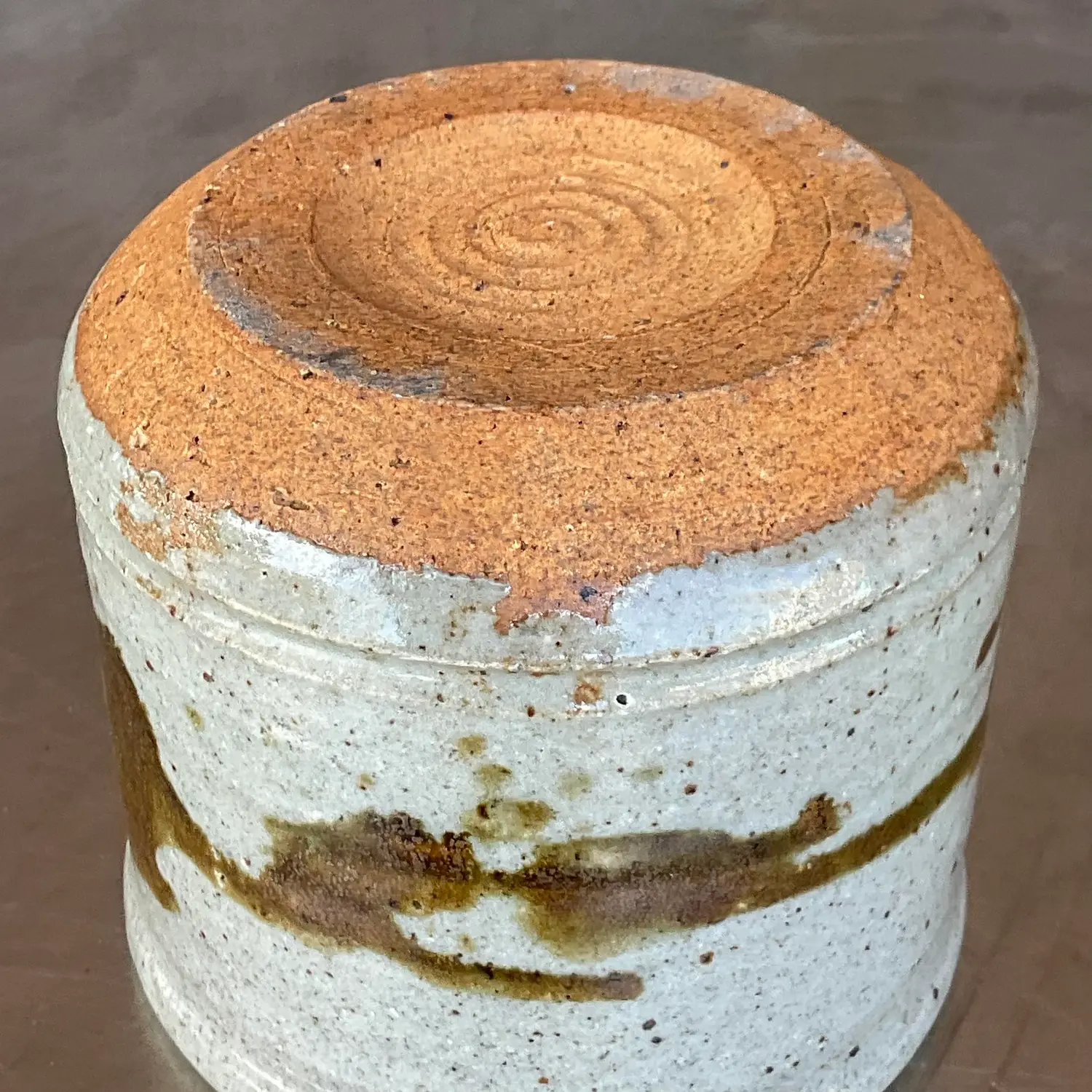 Vintage Boho Studio Pottery Bowl - Back view