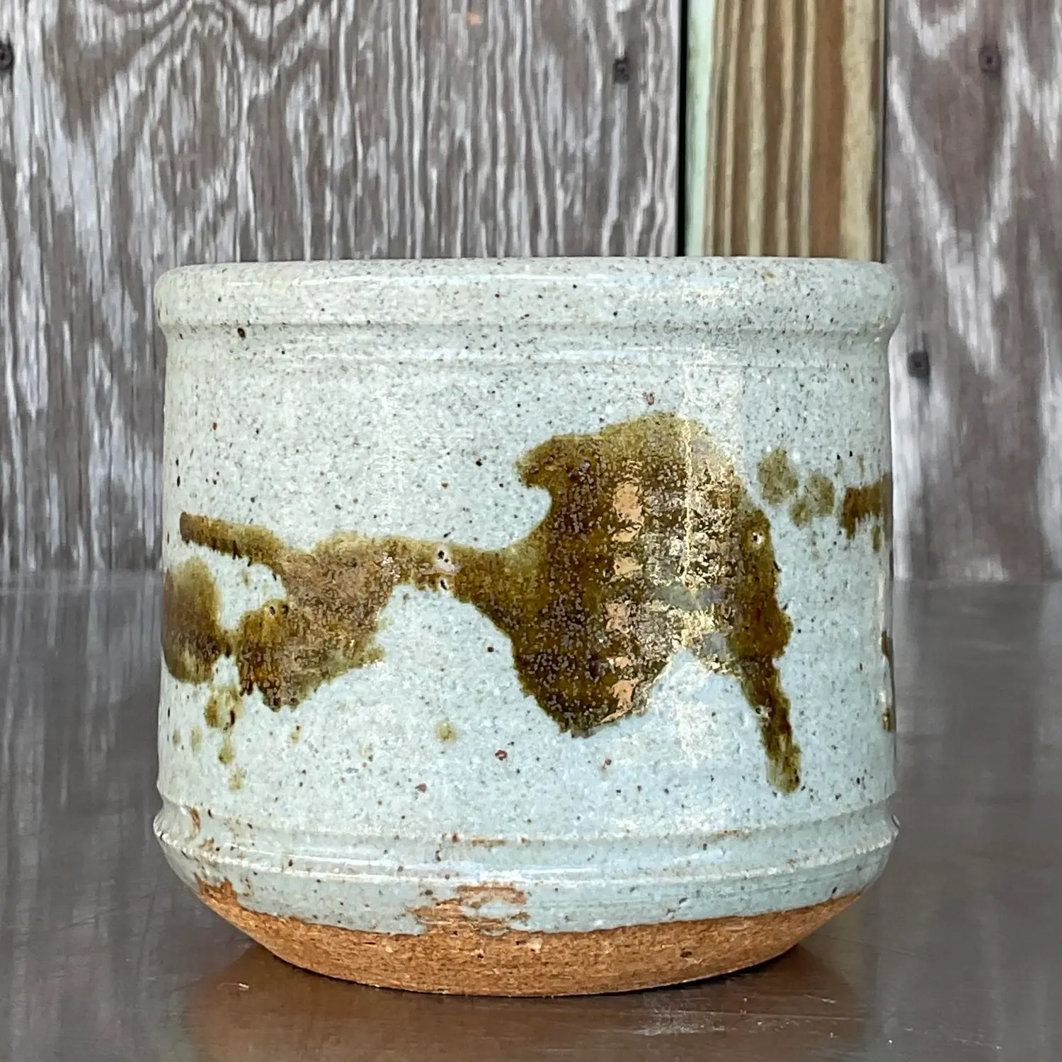 Vintage Boho Studio Pottery Bowl - Side view
