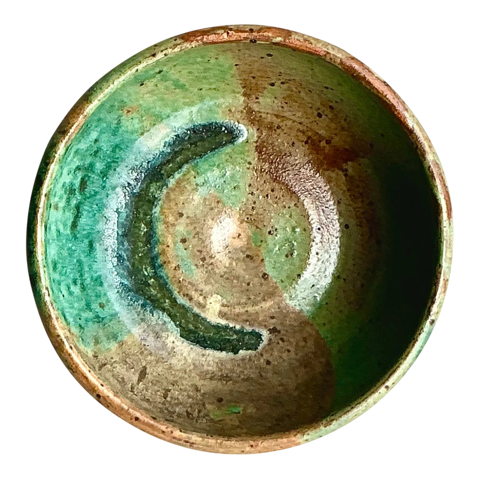 Vintage Boho Studio Pottery Bowl - Detail view