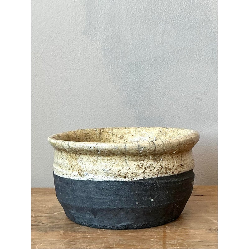 Vintage Boho Studio Pottery Bowl - Back view