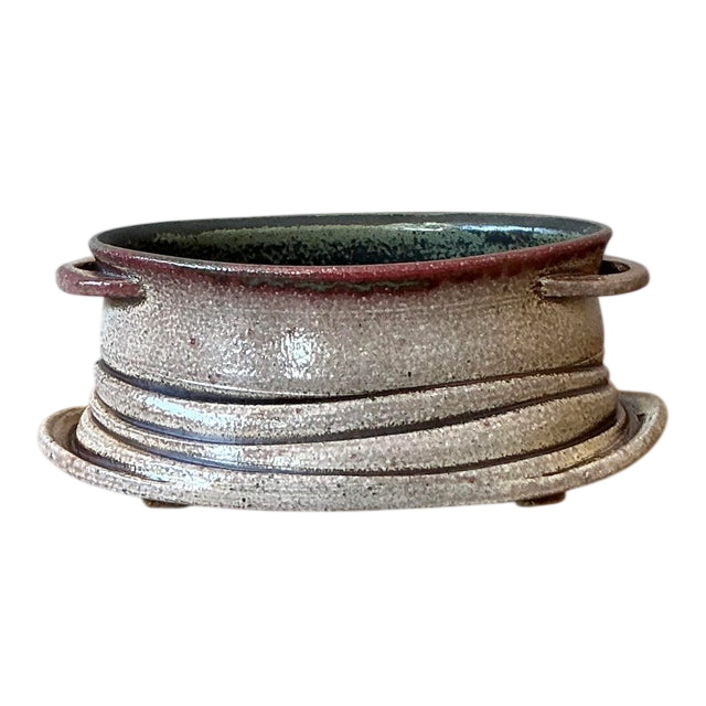 Vintage Boho Studio Pottery Bowl - Detail view