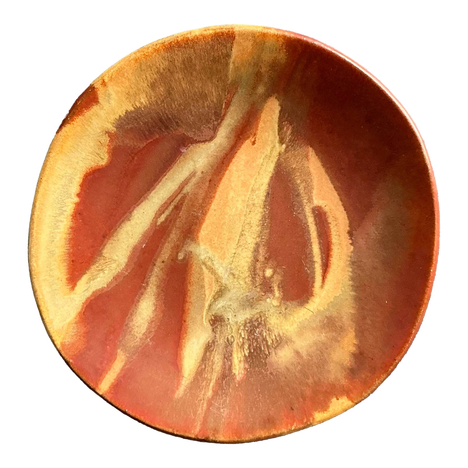 Vintage Boho Studio Pottery Charger - Detail view