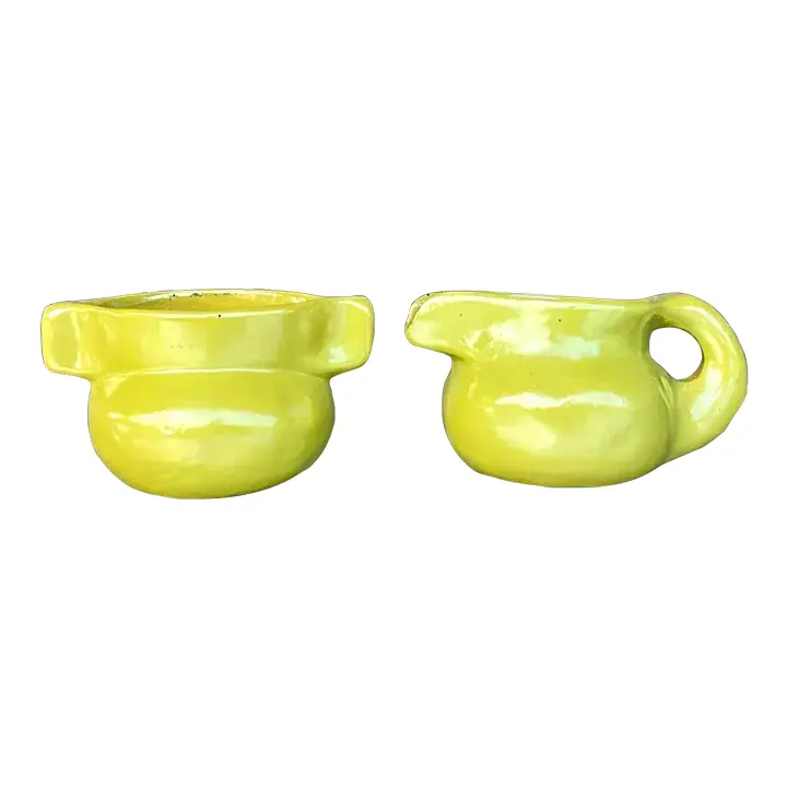 Vintage Boho Studio Pottery Cream and Sugar Set