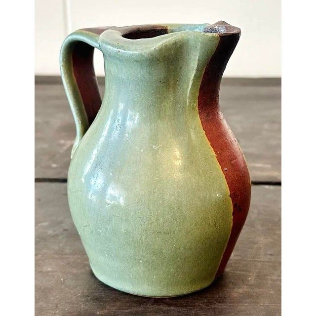 Vintage Boho Studio Pottery Pitcher - Detail view