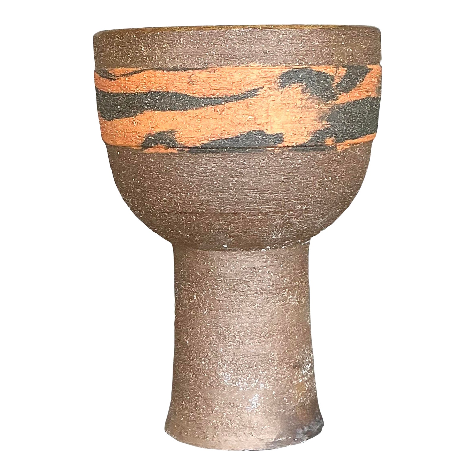 Vintage Boho Studio Pottery Vase - Detail view