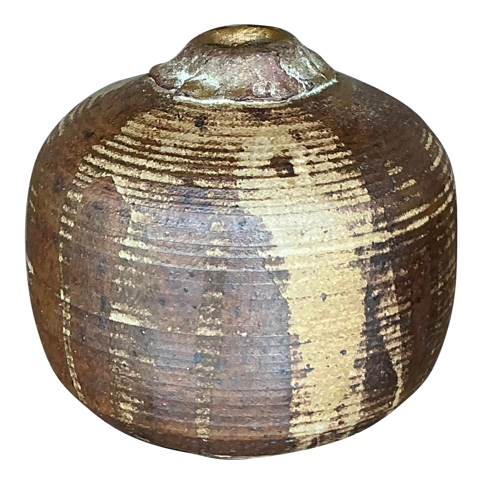 Vintage Boho Studio Pottery Vase - Detail view