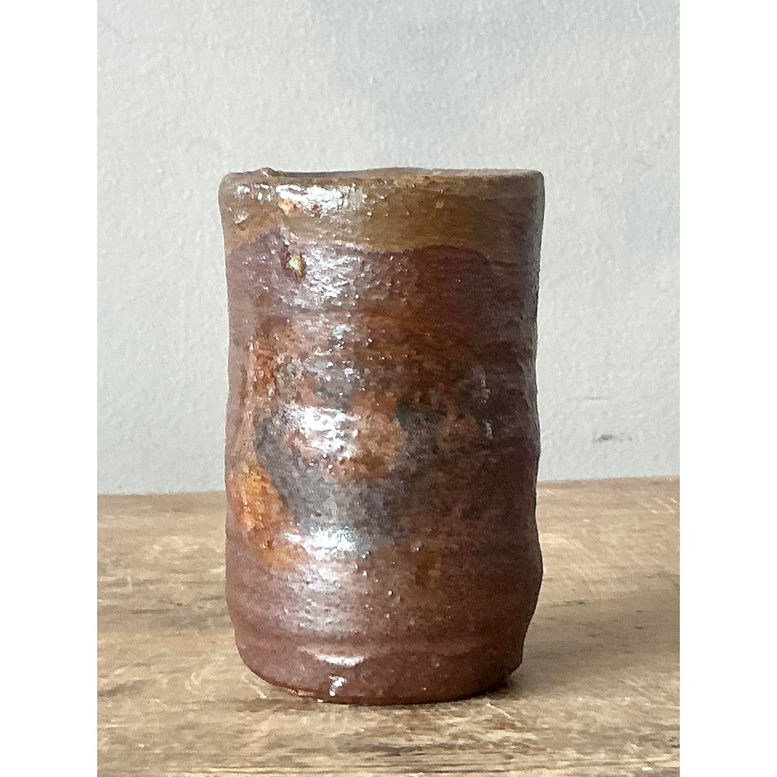Vintage Boho Studio Pottery Vase - Side view