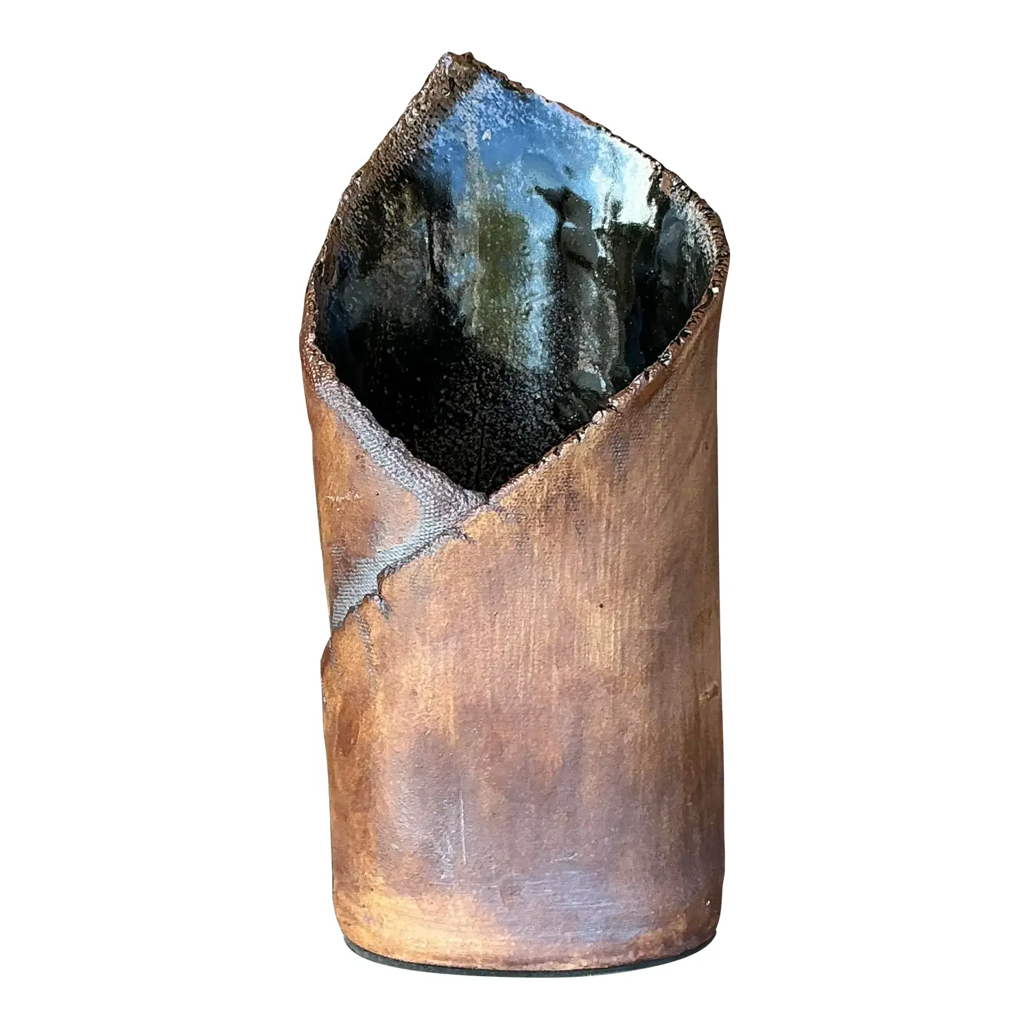 Vintage Boho Studio Pottery Vase - Detail view