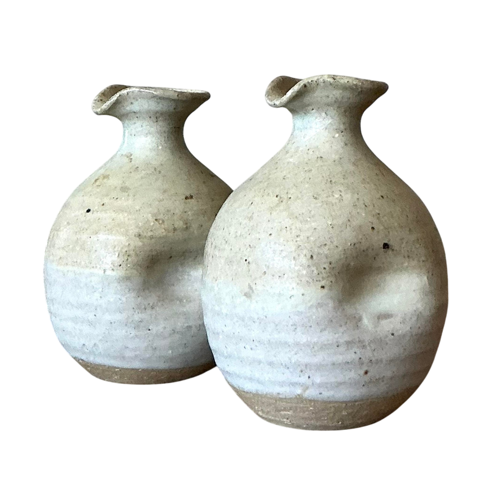 Vintage Boho Studio Pottery Vases - A Pair