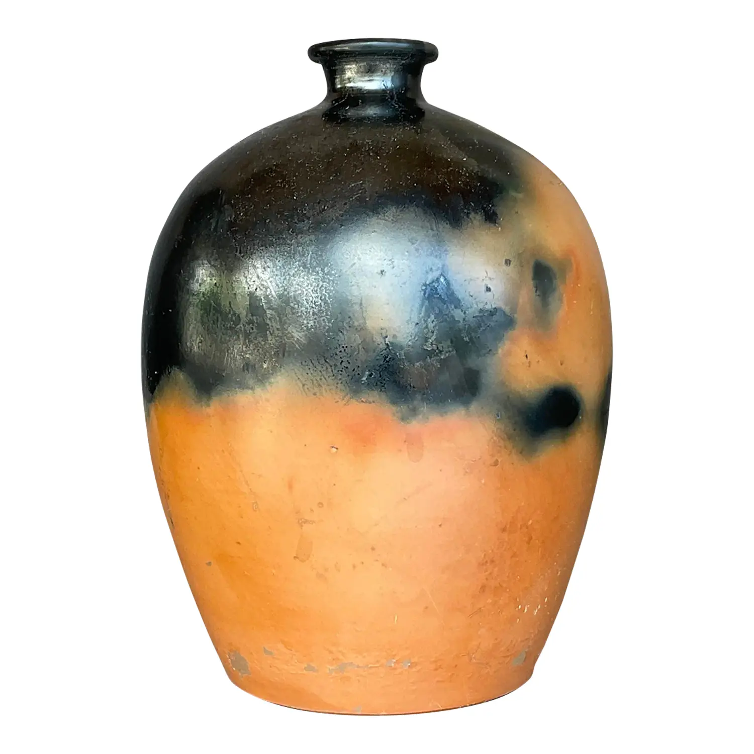 Vintage Boho Suggar Fired Pottery Urn