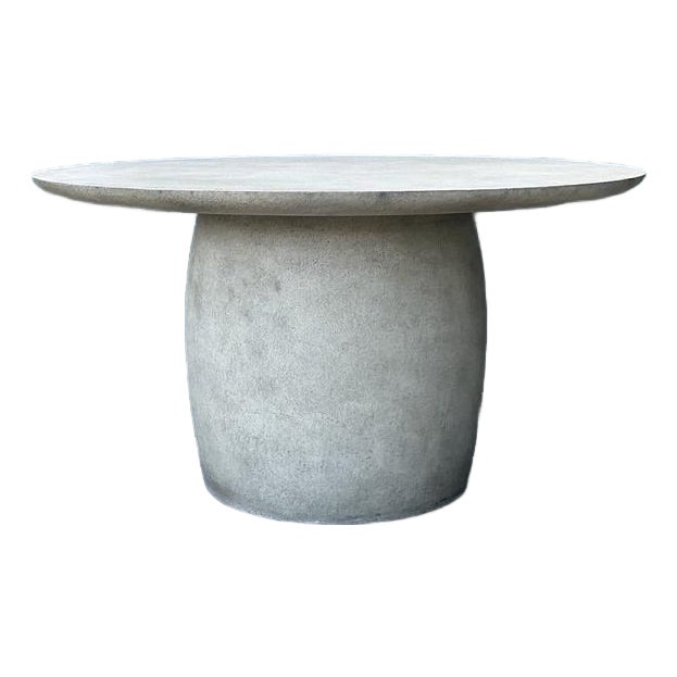 Vintage Boho Textured Pedestal Dining Table