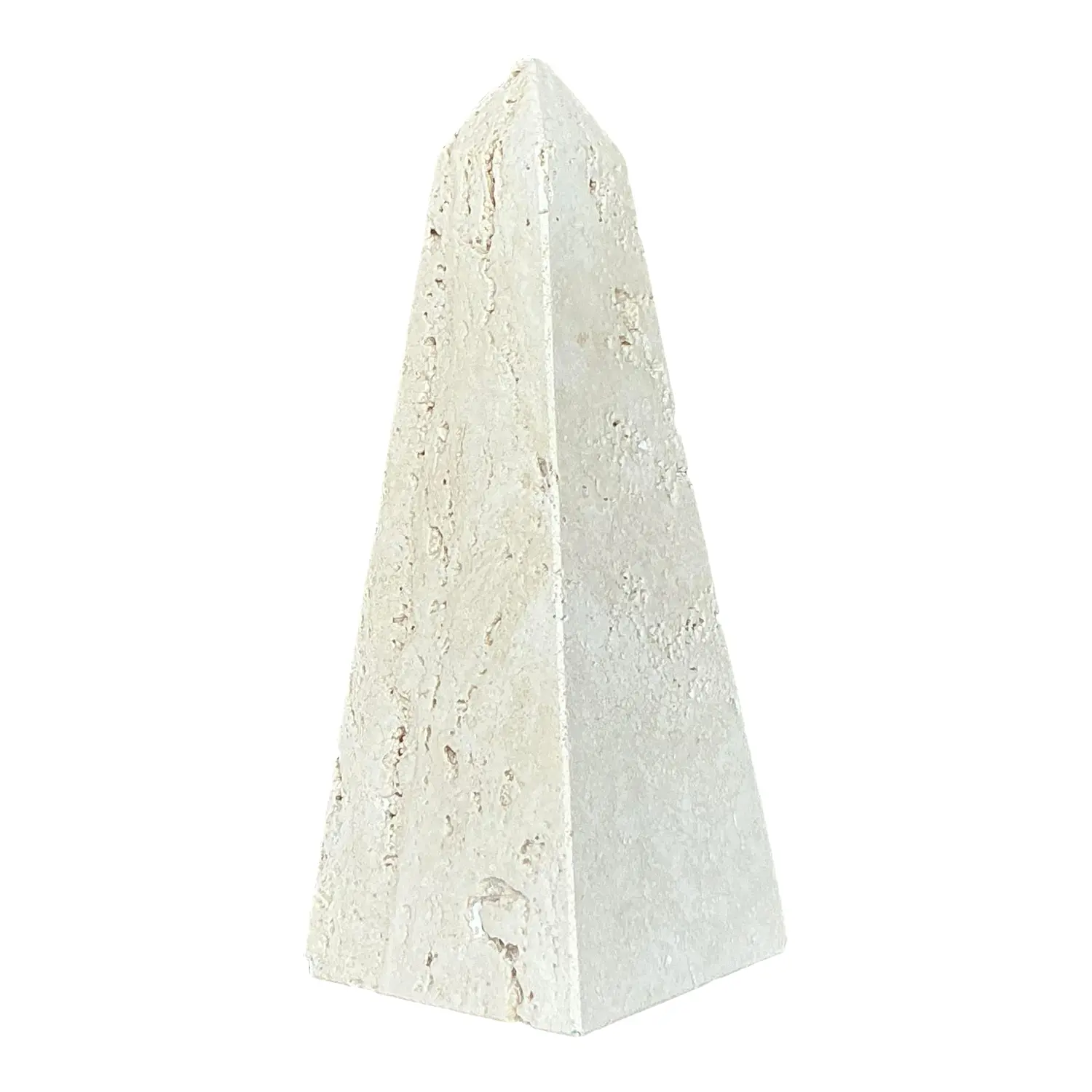 Vintage Boho Travertine Obelisk for Raymor