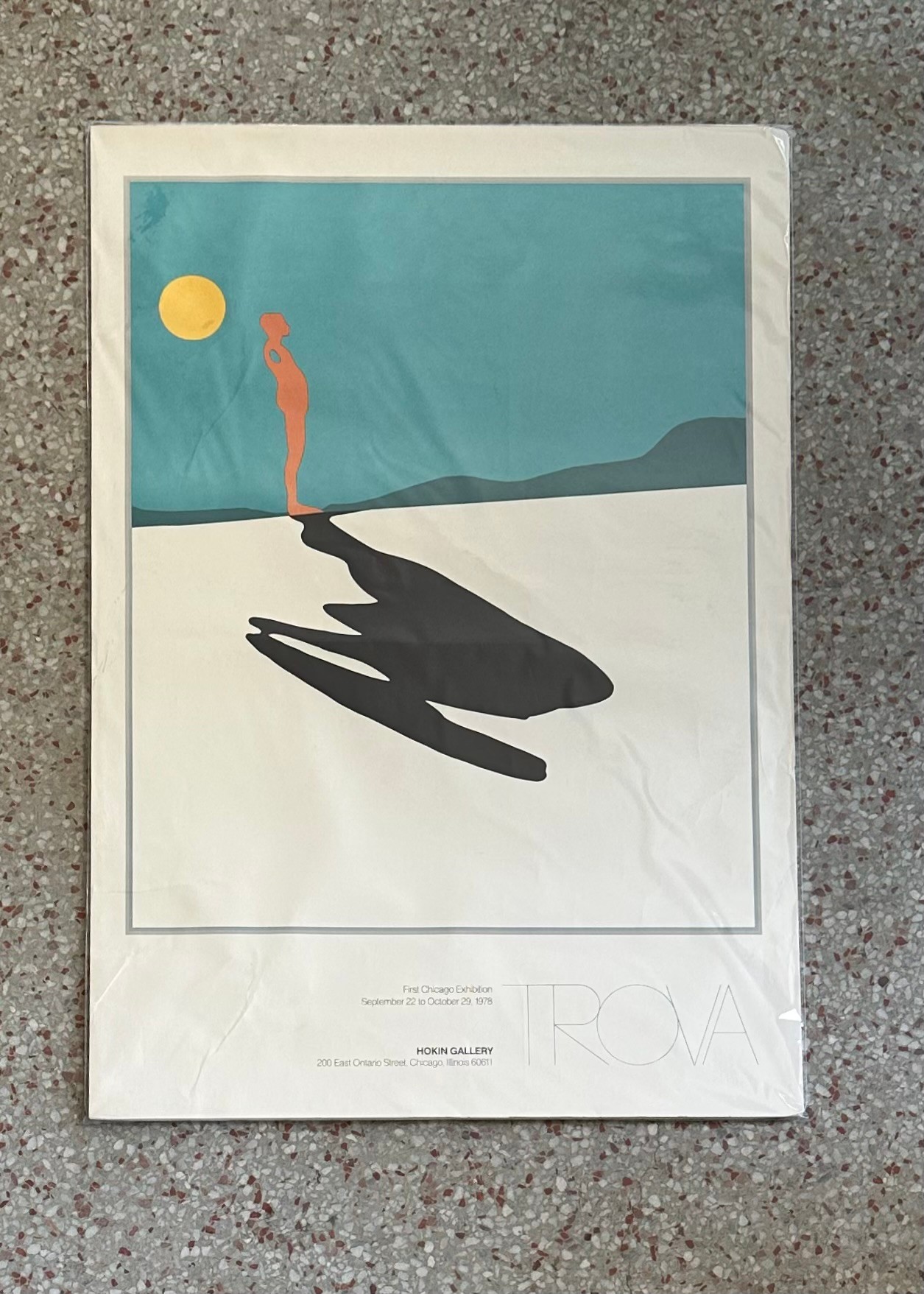 Vintage Boho Trova Ad Poster - Side view