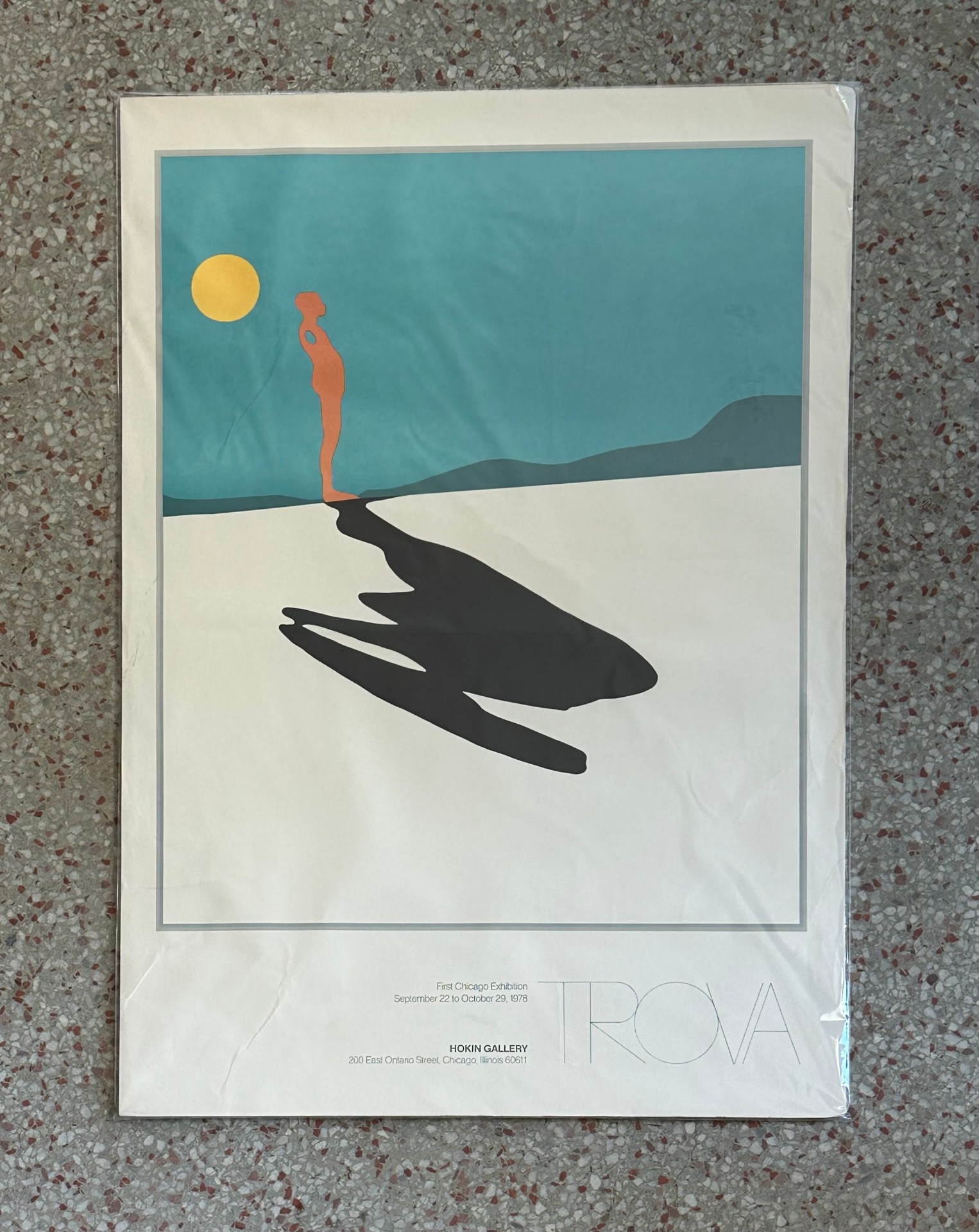Vintage Boho Trova Ad Poster - Top view